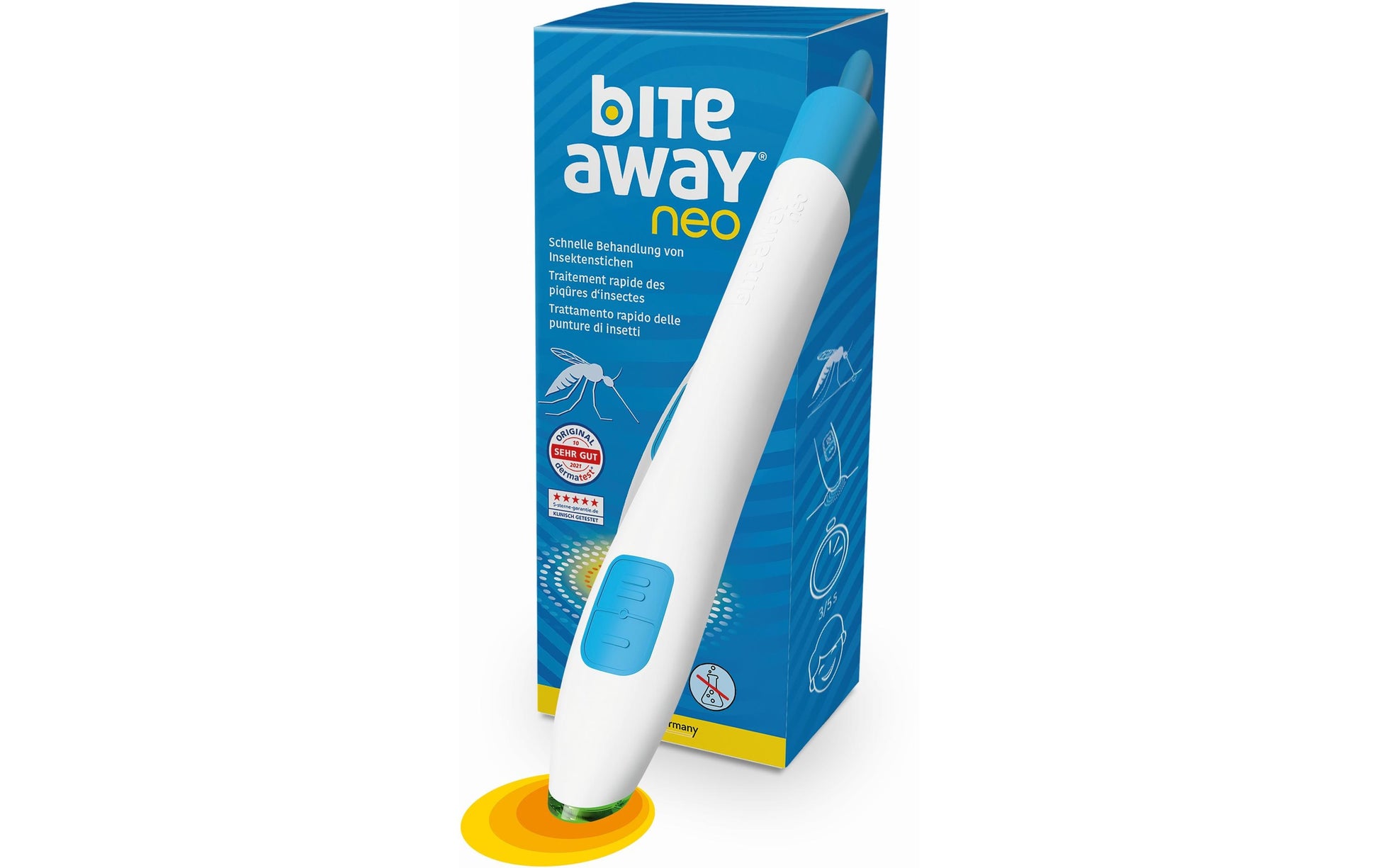 Bite away neo Medizinprodukt – 78 × 195 × 36 mm, weiss