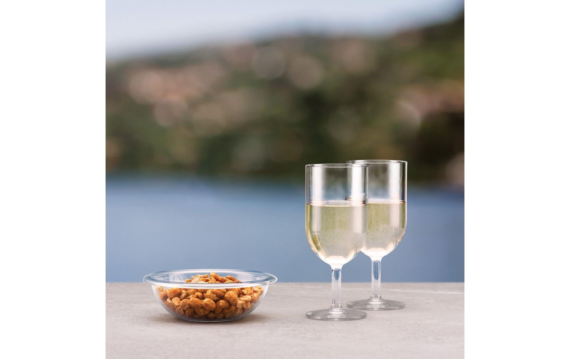 Bodum Weissweinglas – 6er Set, 270 ml, Ø 6,7 cm, H 16,2 cm, Kunststoff, Transparent, spülmaschinenfest