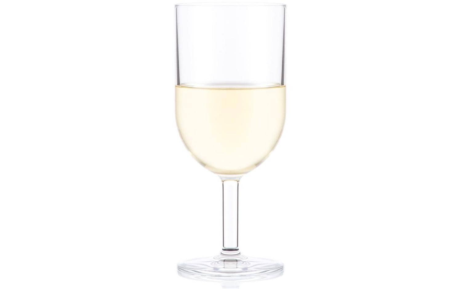 Bodum Weissweinglas – 6er Set, 270 ml, Ø 6,7 cm, H 16,2 cm, Kunststoff, Transparent, spülmaschinenfest