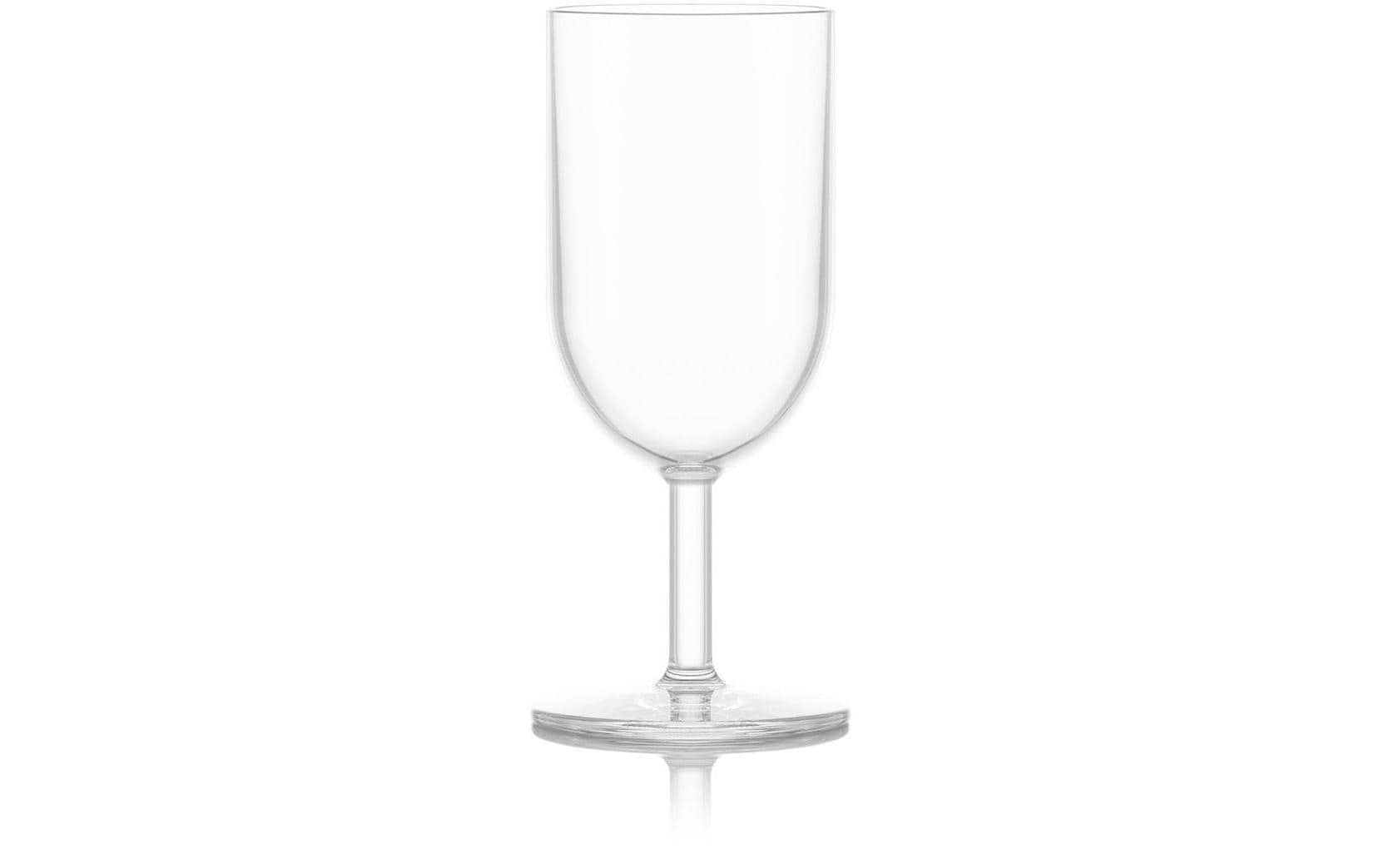 Bodum Weissweinglas – 6er Set, 270 ml, Ø 6,7 cm, H 16,2 cm, Kunststoff, Transparent, spülmaschinenfest
