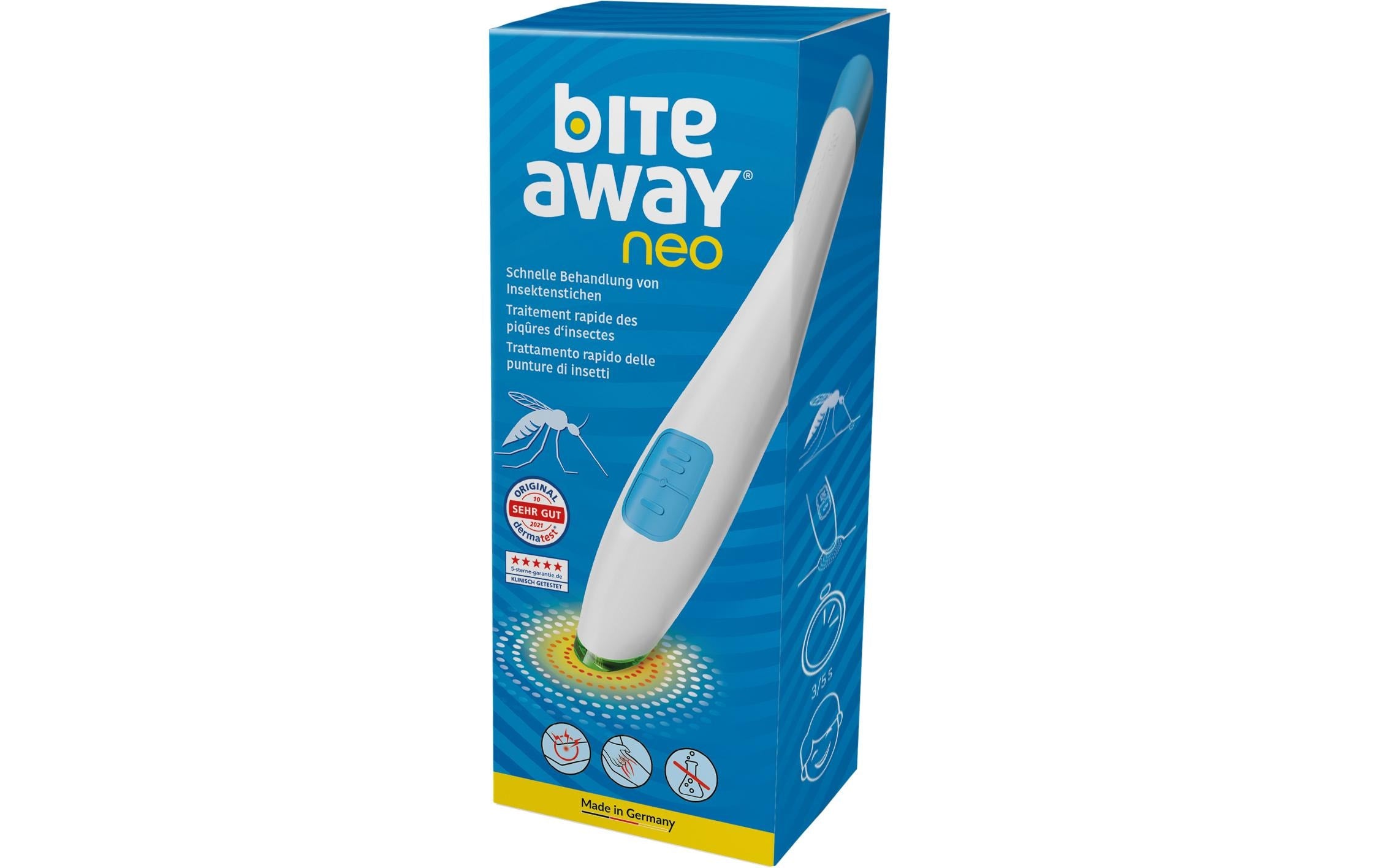 Bite away neo Medizinprodukt – 78 × 195 × 36 mm, weiss