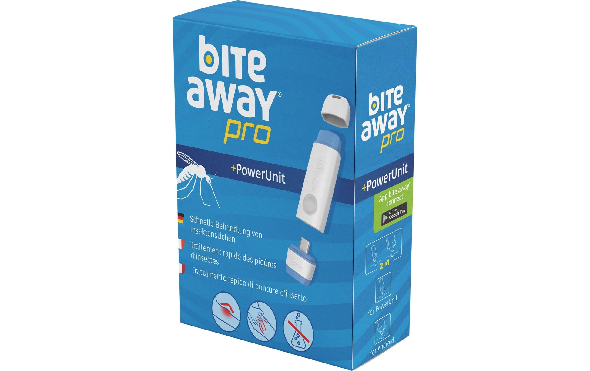 Bite away Insektenstich-Behandlungsgerät Pro mit PowerUnit – Weiss