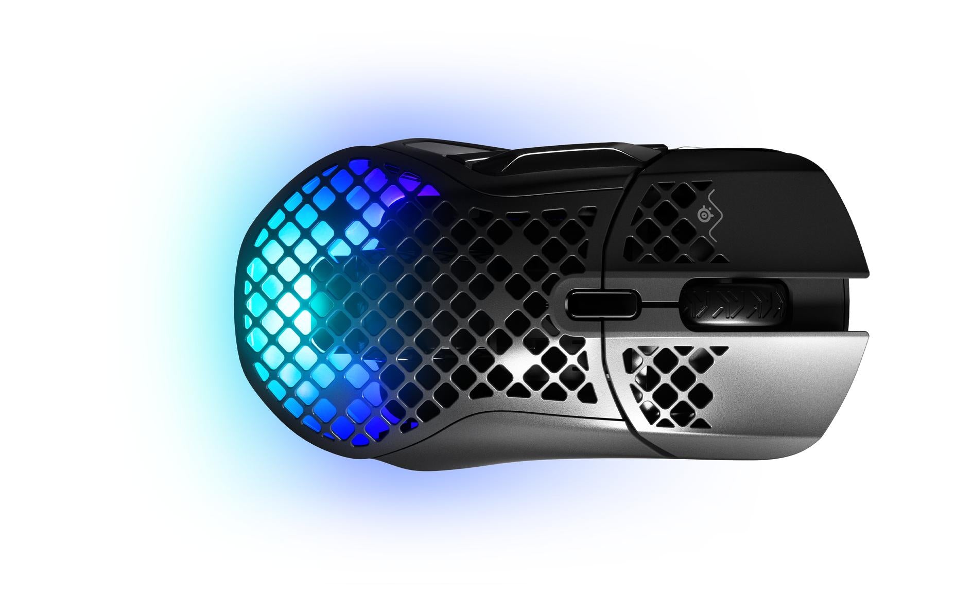 Steelseries Aerox 5 Gaming-Maus – kabellos, 1000 Hz, 9 Tasten, für Rechtshänder, RGB-Beleuchtung, schwarz