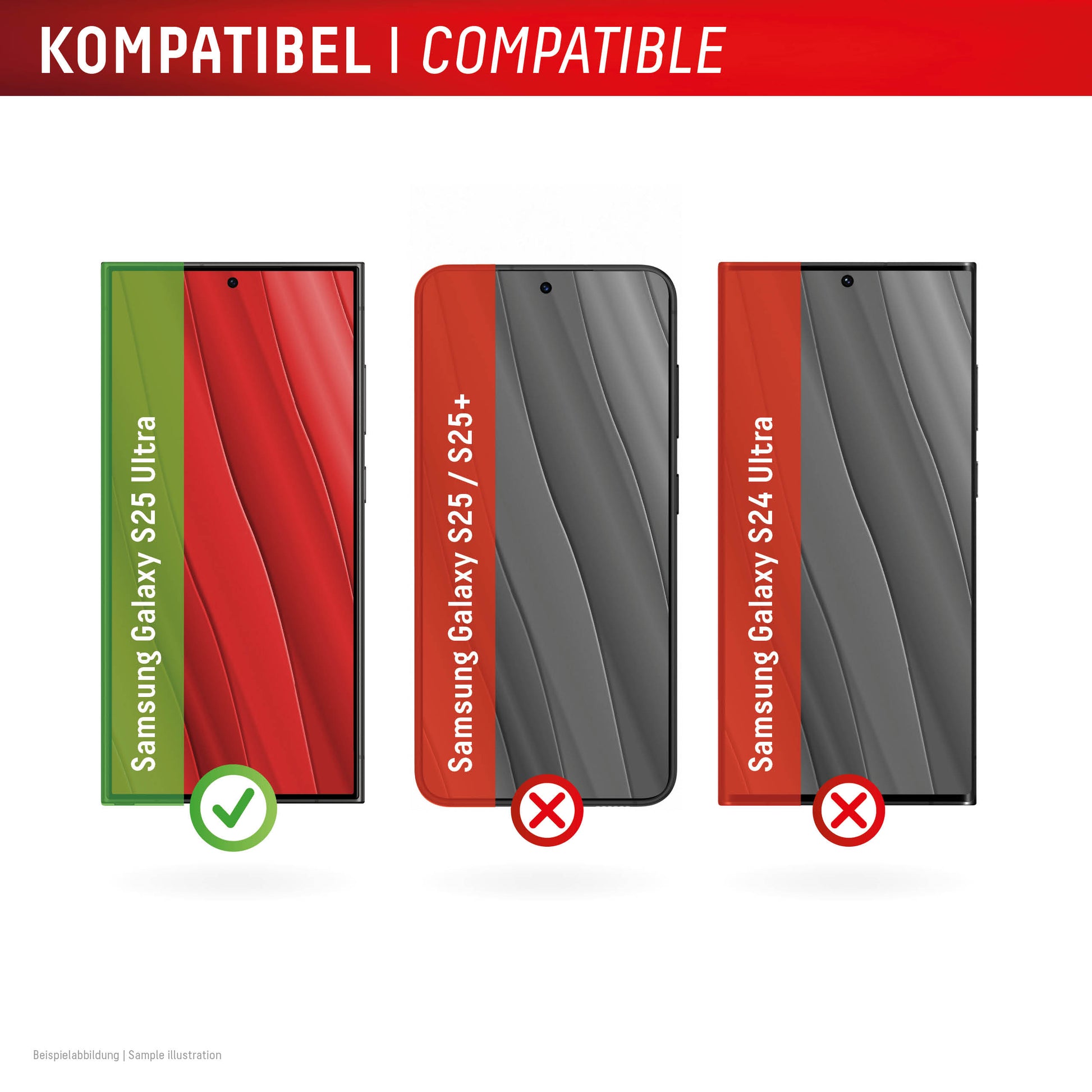 Displex Displayschutz (Panzerglas), 10H – für Galaxy S25 Ultra – mit Applikator