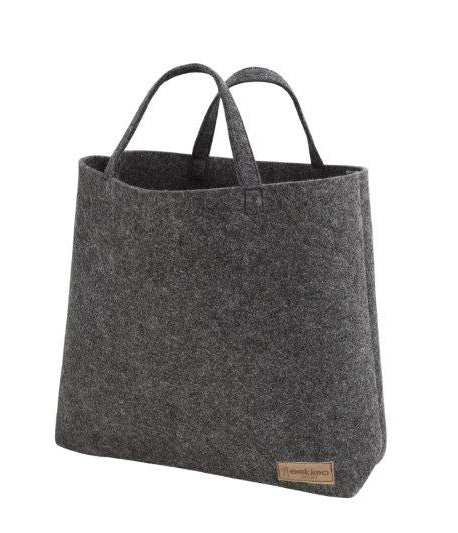 Eskimo Einkaufstasche Shopper Uni – 38 × 50 × 12 cm – Polyester – Grau