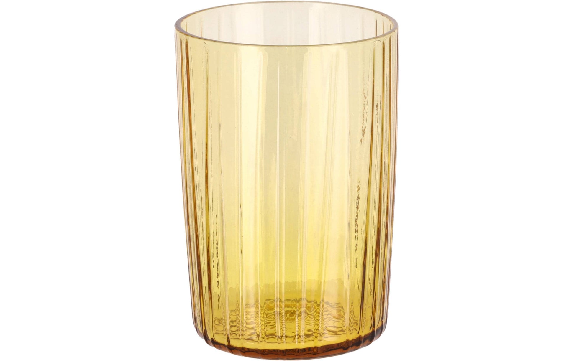 BITZ Kusintha Trinkglas – 4er Set, 280 ml, Ø 7,0 cm, Kristallglas, Bernstein, spülmaschinenfest