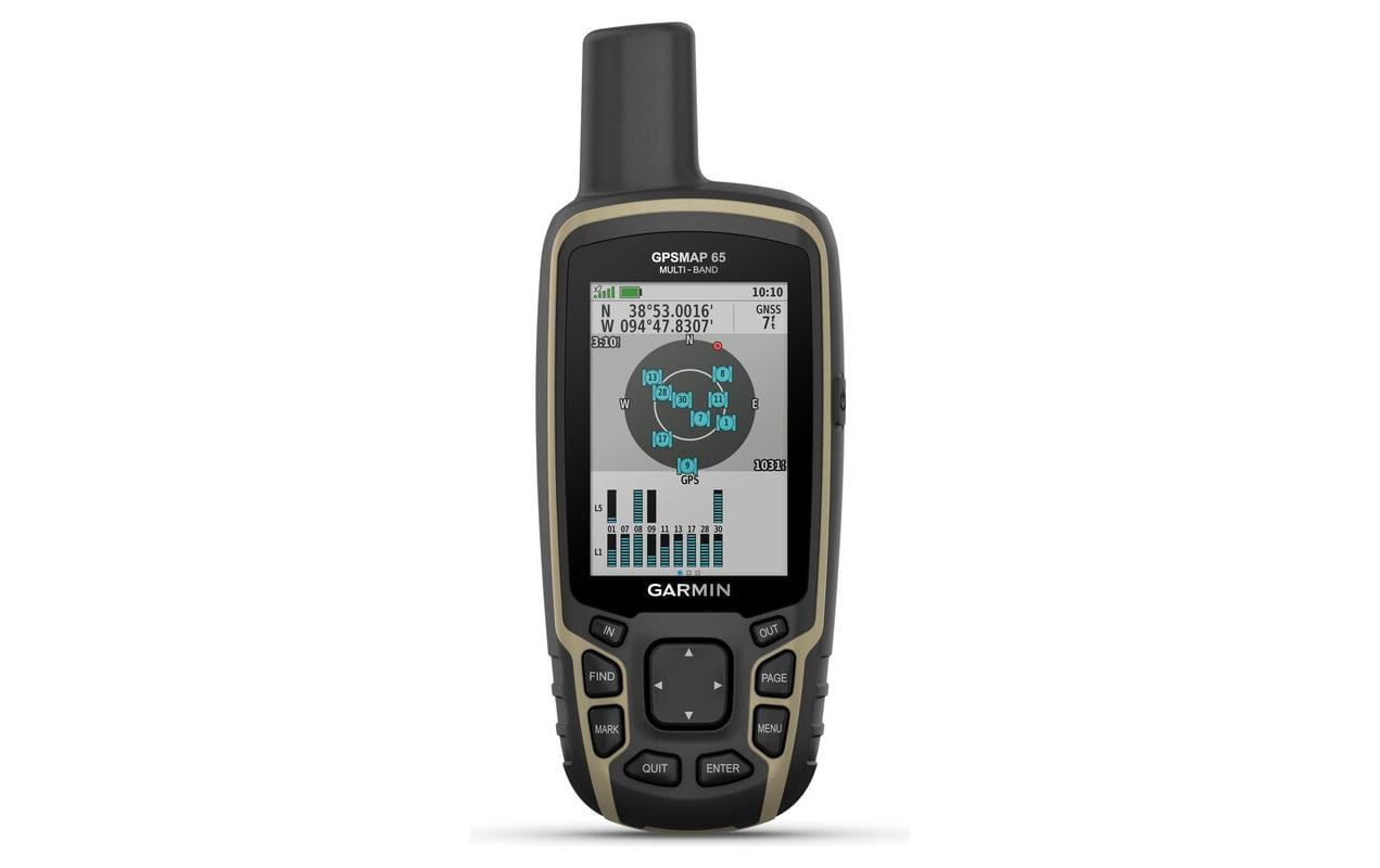 Garmin GPS-Gerät GPSMAP 65 – 61 × 36 × 160 mm, Schwarz, 217 g
