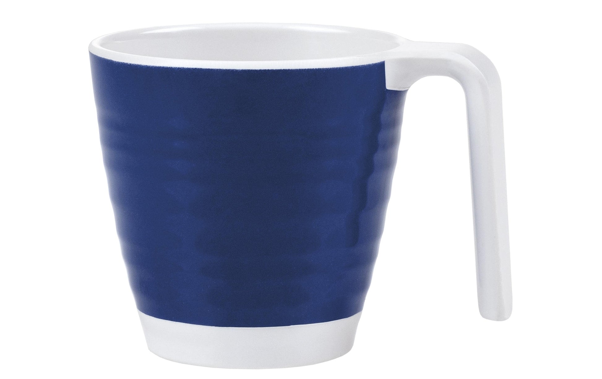 KOOR Geschirrset – 16-teiliges Set, Ø 26,5 cm, Melamin, Blau/Weiss, spülmaschinenfest, BPA-frei