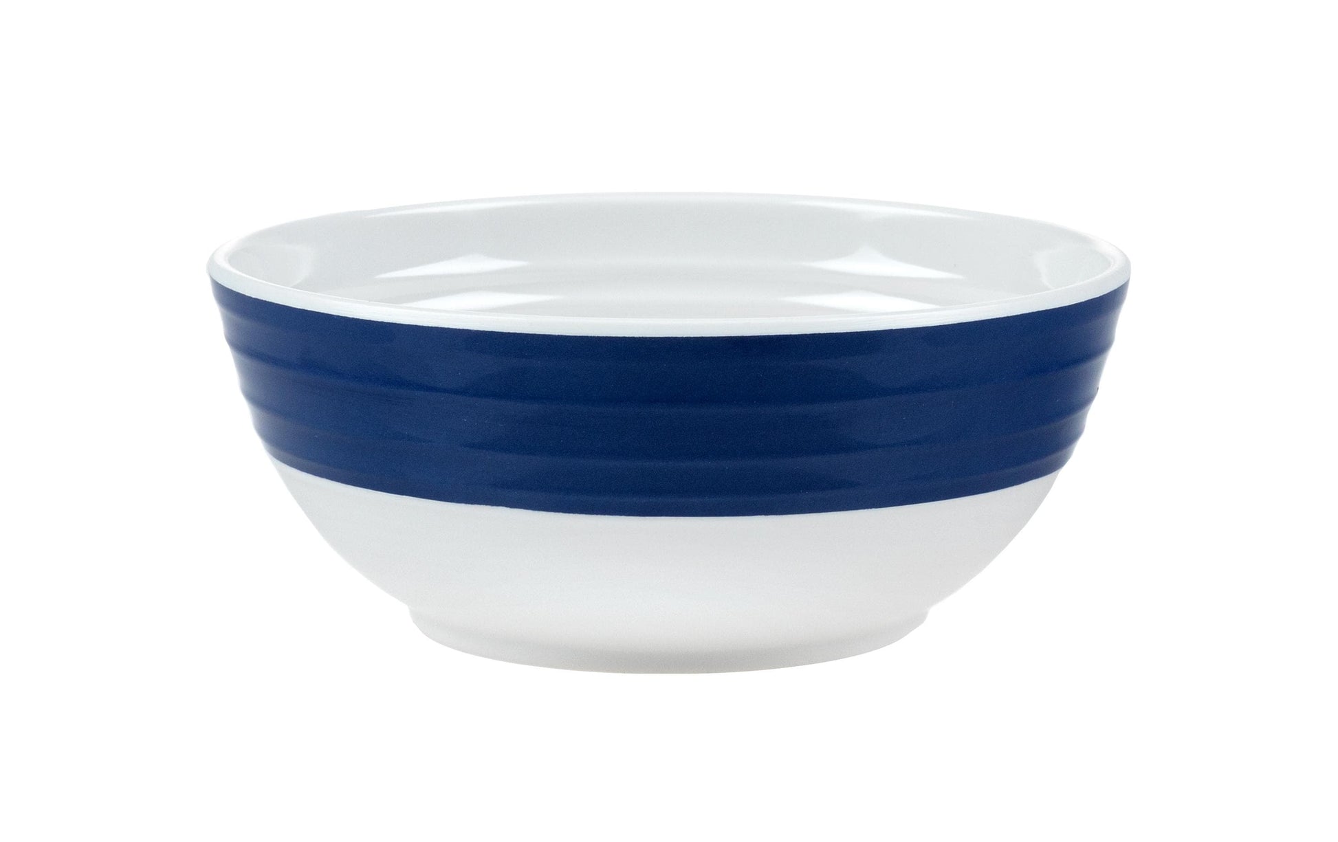 KOOR Geschirrset – 16-teiliges Set, Ø 26,5 cm, Melamin, Blau/Weiss, spülmaschinenfest, BPA-frei