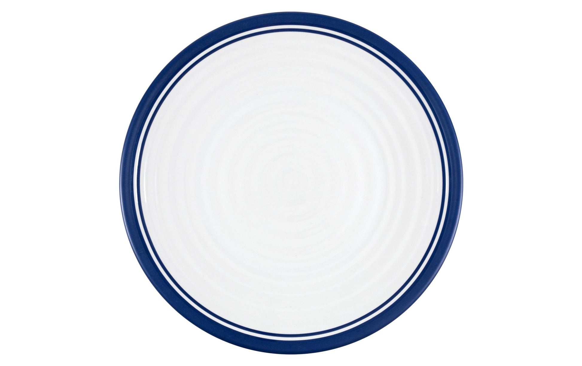 KOOR Geschirrset – 16-teiliges Set, Ø 26,5 cm, Melamin, Blau/Weiss, spülmaschinenfest, BPA-frei