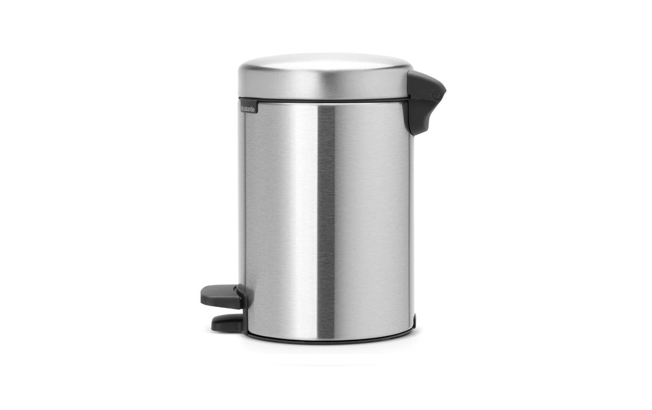 Brabantia NewIcon Treteimer – 3 l – Edelstahl, rund – Soft-Close, Anti-Rutsch-Basis