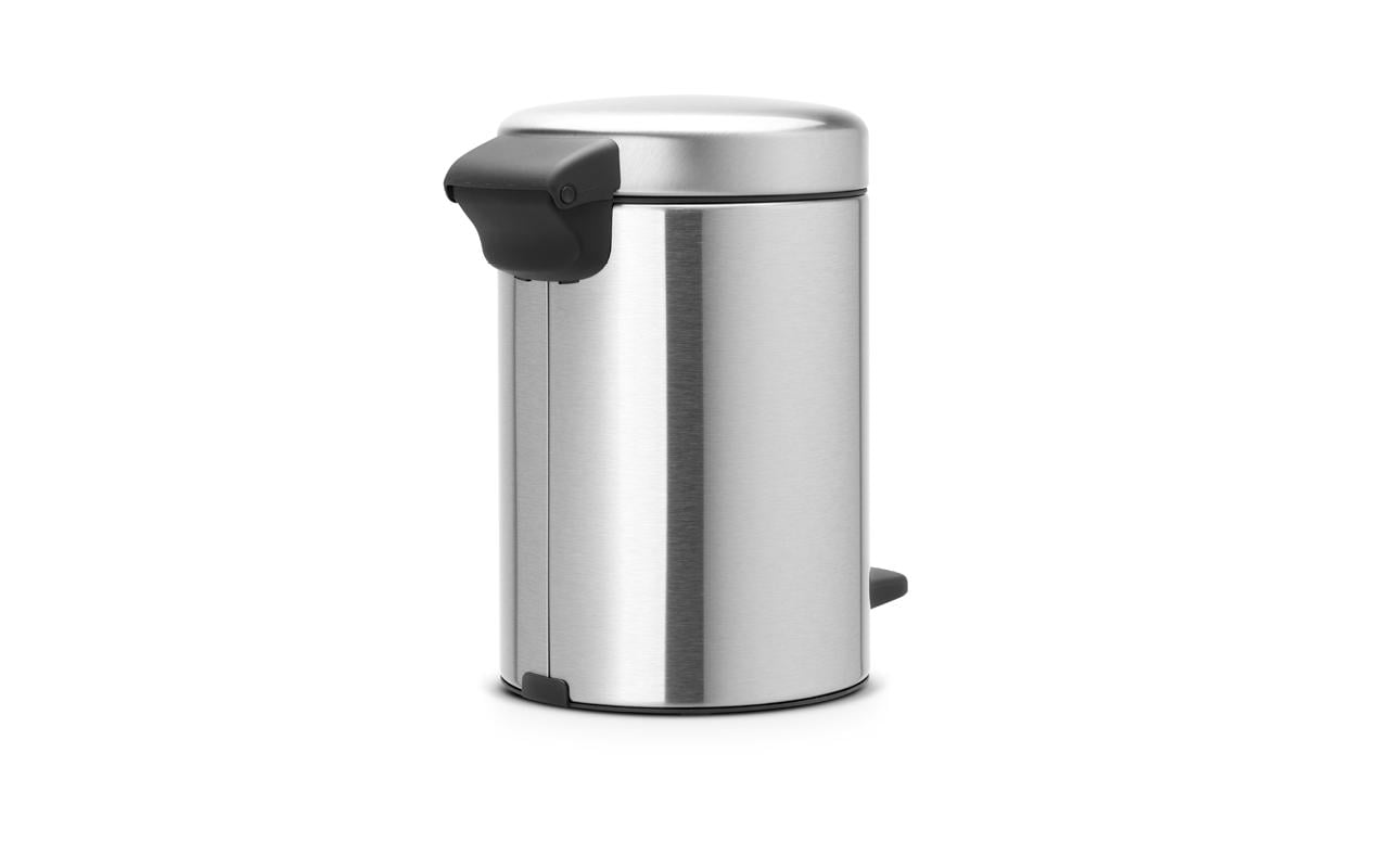 Brabantia NewIcon Treteimer – 3 l – Edelstahl, rund – Soft-Close, Anti-Rutsch-Basis