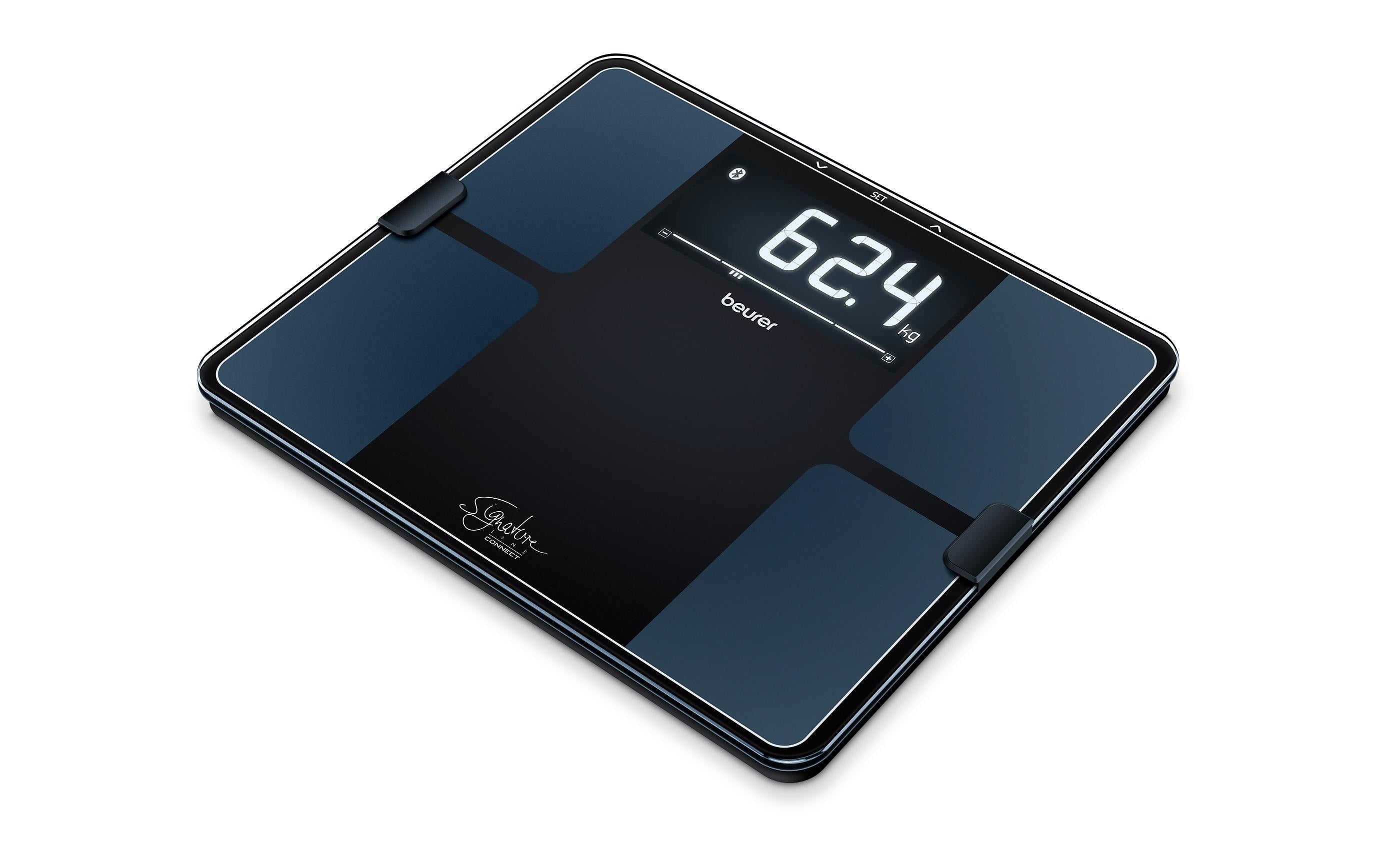 Beurer Analysewaage BF915 Signature Line – Bluetooth, App-kompatibel, Muskelmasse – 200 kg – Schwarz