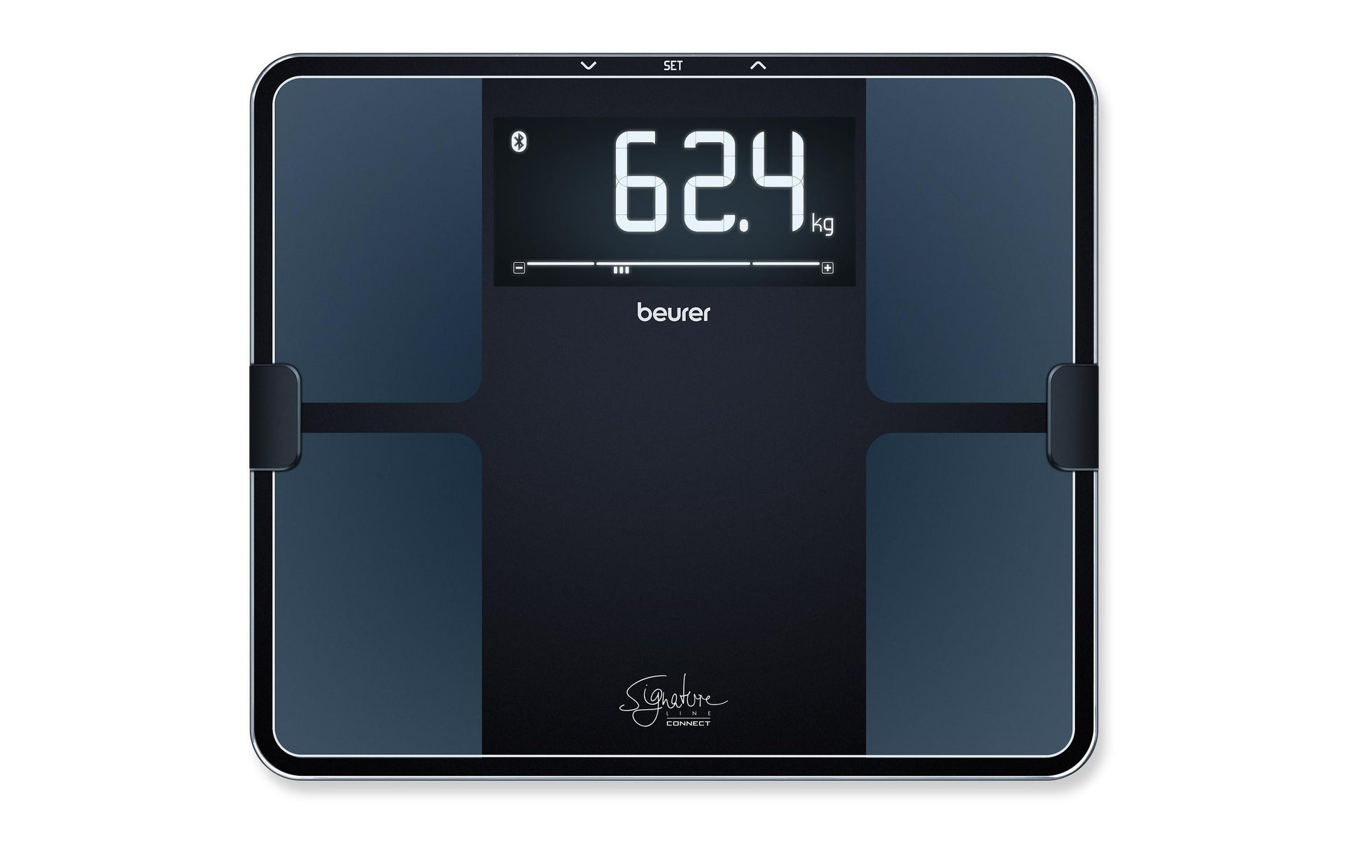 Beurer Analysewaage BF915 Signature Line – Bluetooth, App-kompatibel, Muskelmasse – 200 kg – Schwarz