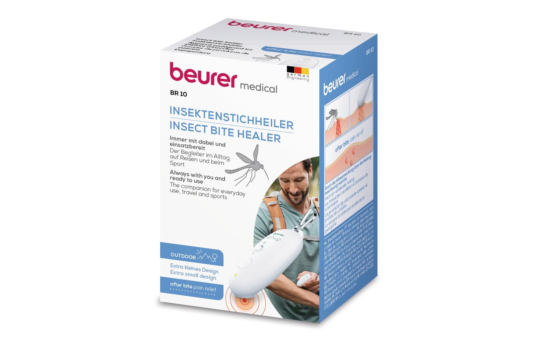 Beurer Insektenstichheiler BR 10 – 8,6 × 3,5 × 2,5 cm – weiss