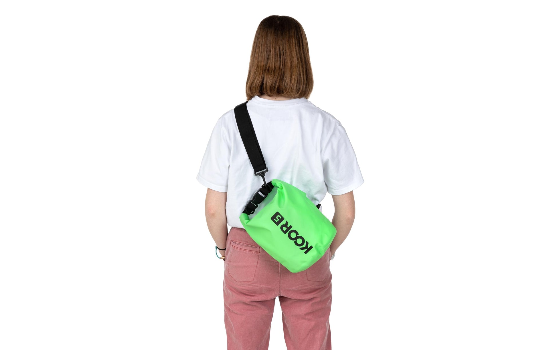 KOOR Dry Bag – wasserfest, verstellbarer Schulterriemen – 5 l – grün – Polyvinylchlorid (PVC)