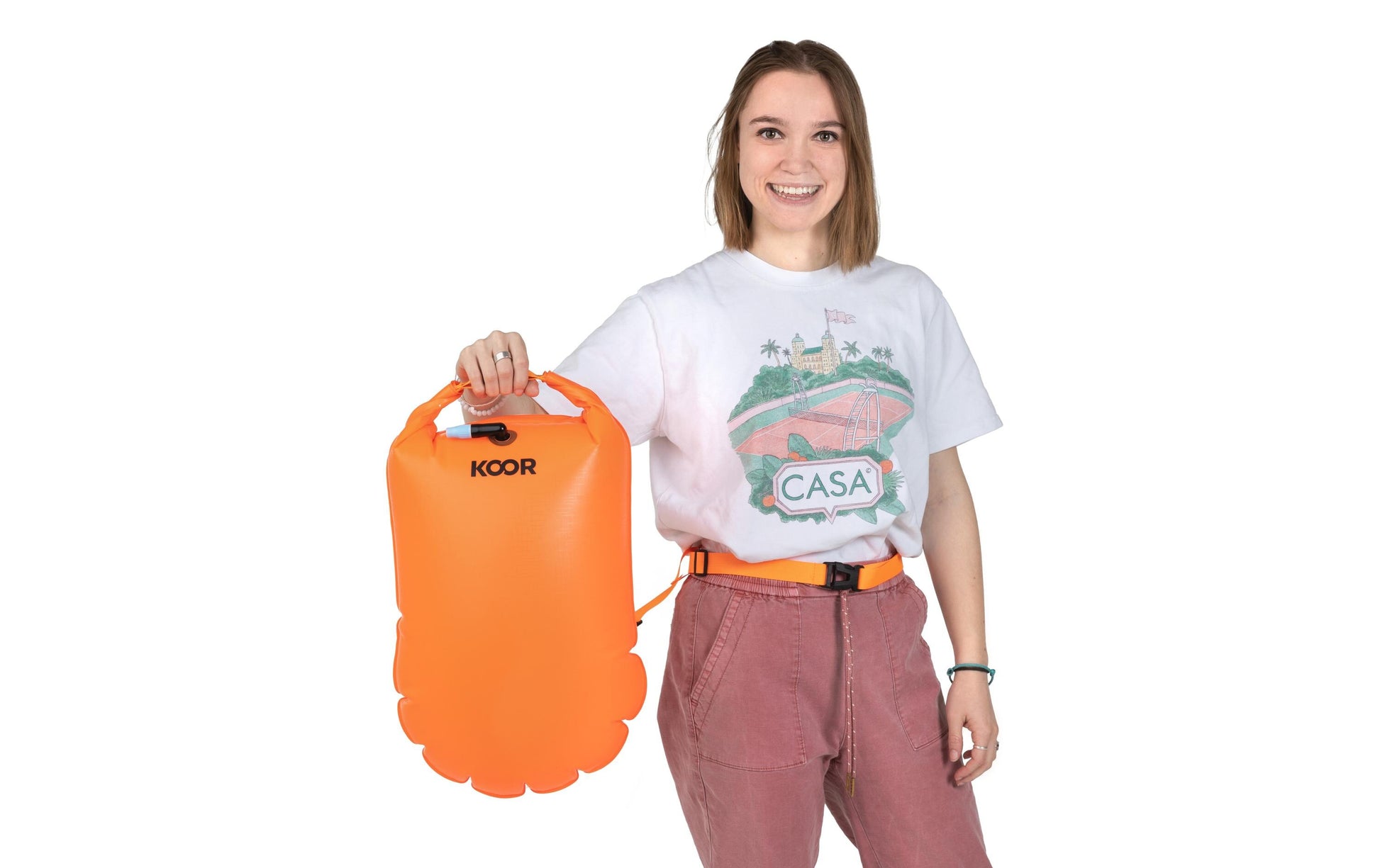 KOOR Schwimmboje – wasserfest – 20 l – orange – PVC