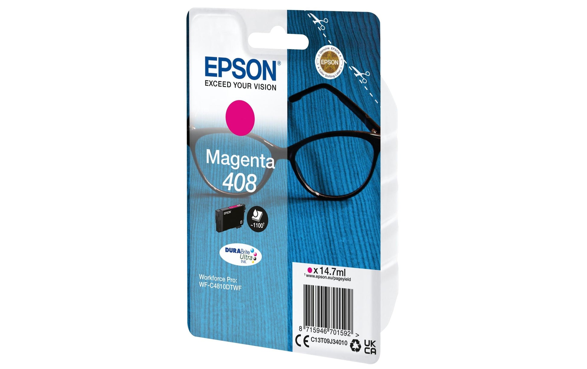 Epson Tintenpatrone 408, Magenta, 14,7 ml
