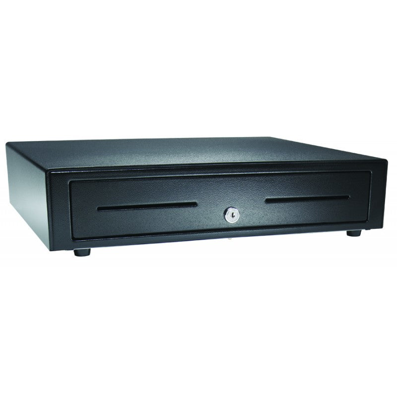 apg Solutions VP101-BL1616-B5 – Kassenschublade, 4 Scheine/8 Münzen, 411 × 414 mm, Schwarz