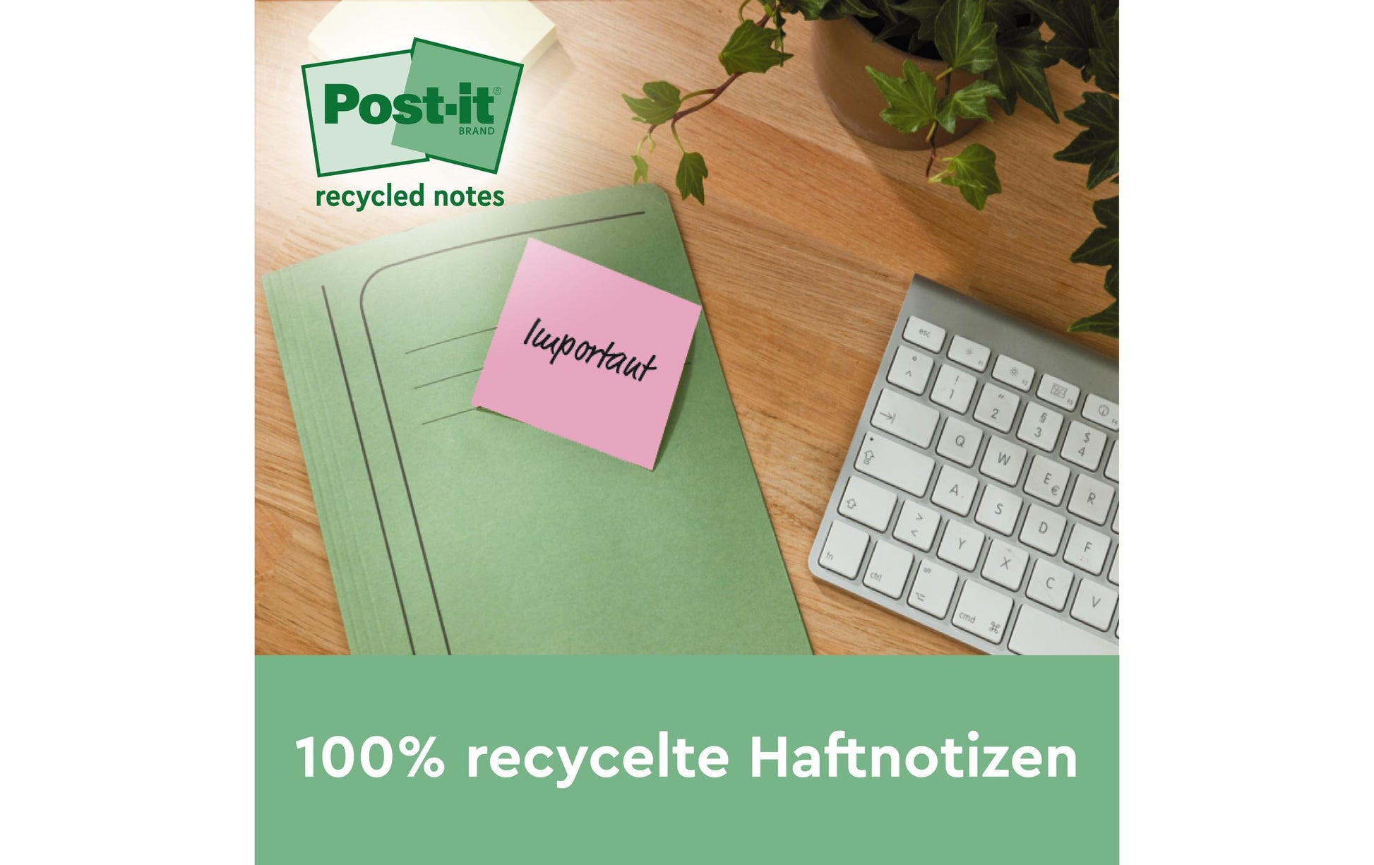 Post-it Haftnotizen Super Sticky – 76×76 mm – sortiert, 12×70 Blatt, PEFC