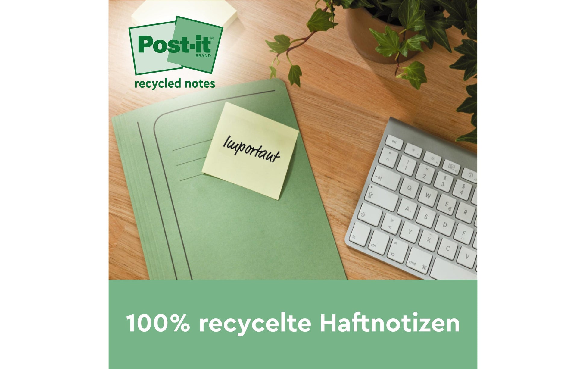 Post-it Haftnotizen Super Sticky – 47,6×47,6 mm – Gelb, 3×70 Blatt, PEFC