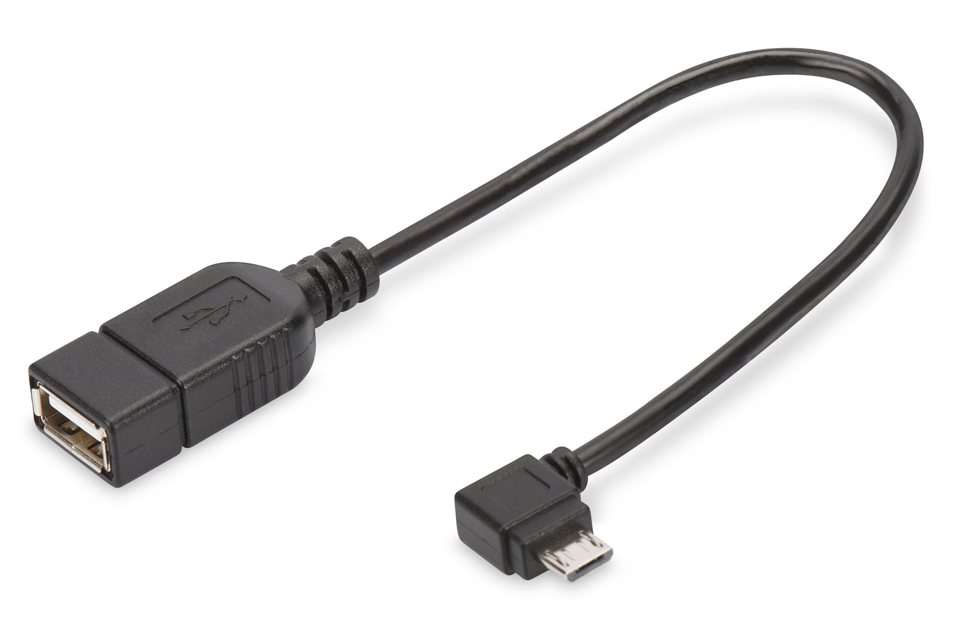 Digitus USB-Kabel, Micro-USB zu USB-A, 0,2 m, USB 2.0