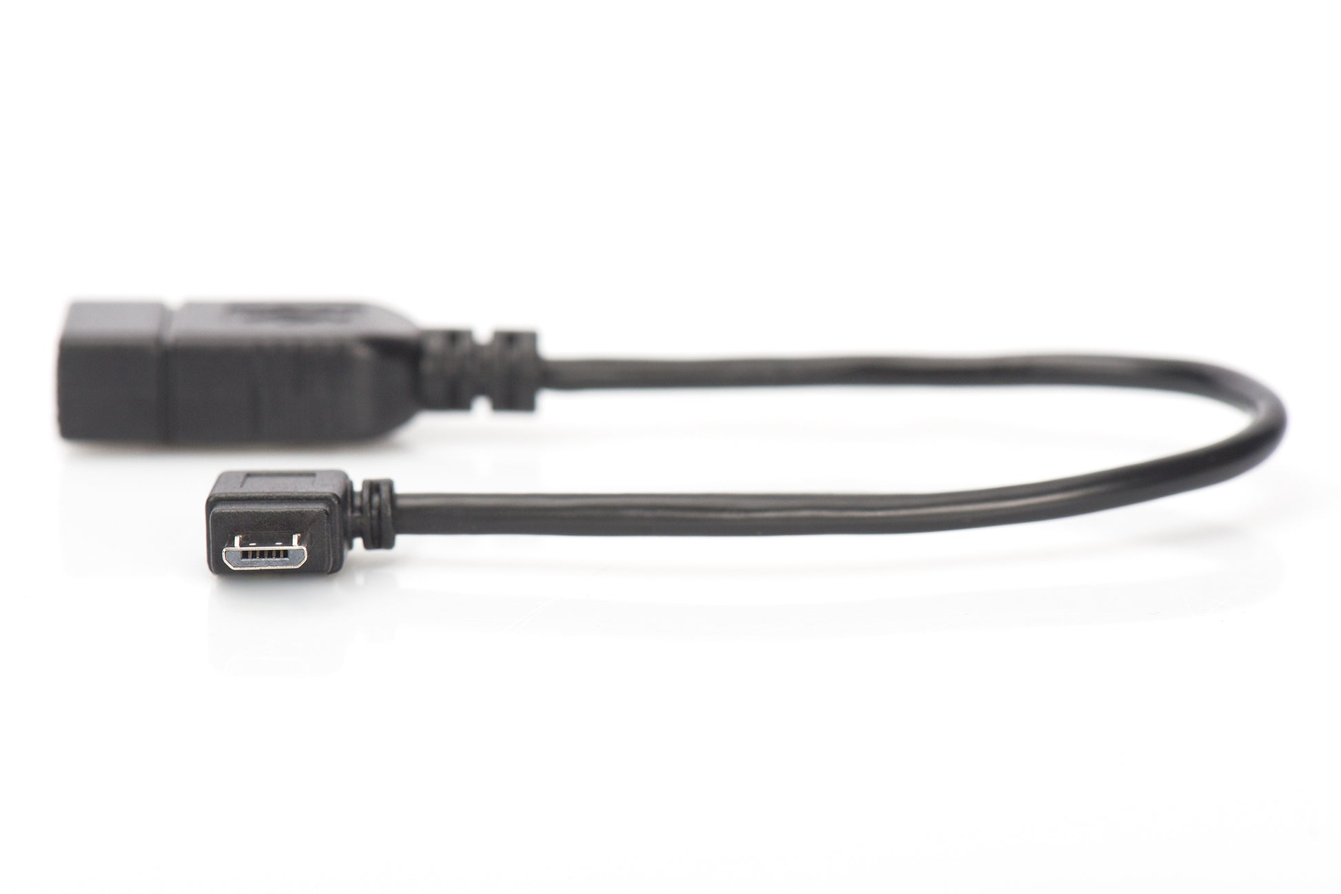 Digitus USB-Kabel, Micro-USB zu USB-A, 0,2 m, USB 2.0