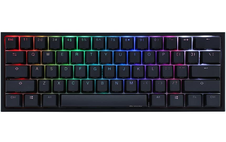 Ducky ONE 2 Mini – Mini Tastatur – Mechanisch, RGB – USB-A – QWERTZ (CH) – Schwarz