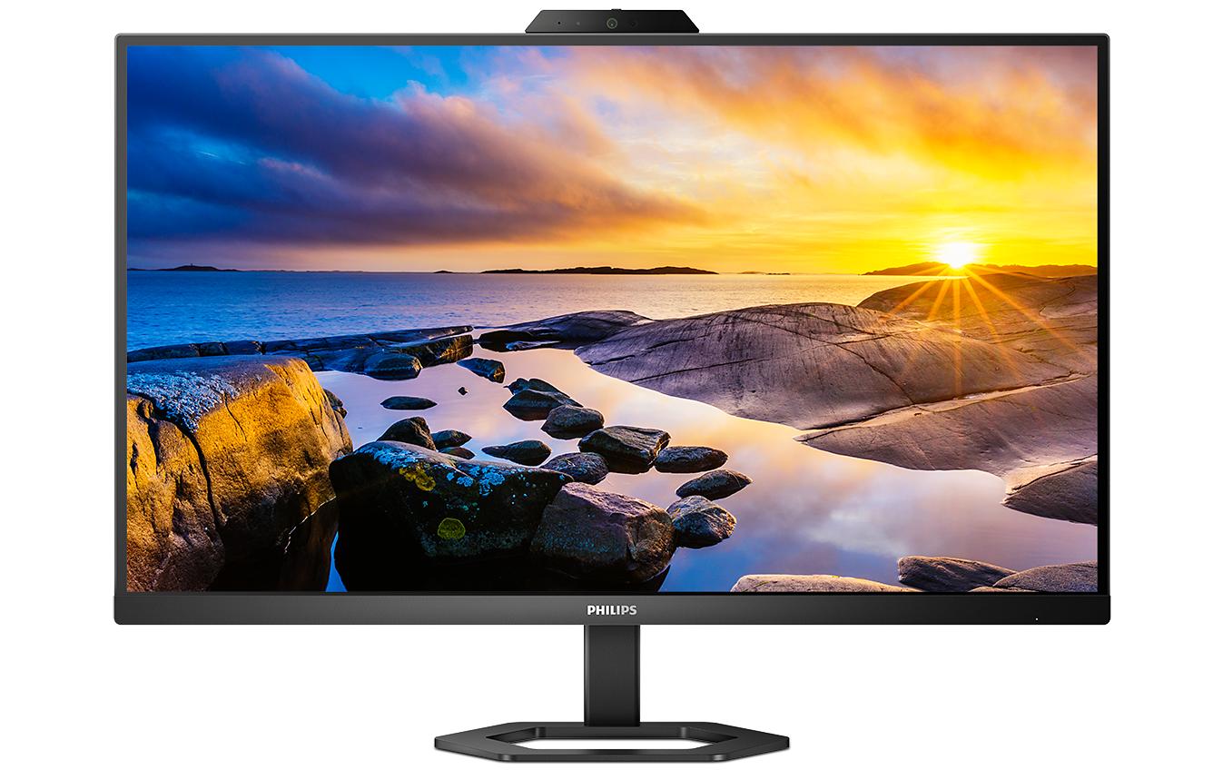 Philips 27E1N5600HE/00 – Monitor, 27", IPS, 75 Hz, 300 cd/m², Webcam, USB-C, USB-Hub, Integrierte Lautsprecher