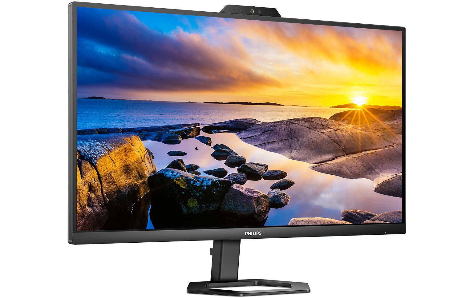 Philips 27E1N5600HE/00 – Monitor, 27", IPS, 75 Hz, 300 cd/m², Webcam, USB-C, USB-Hub, Integrierte Lautsprecher