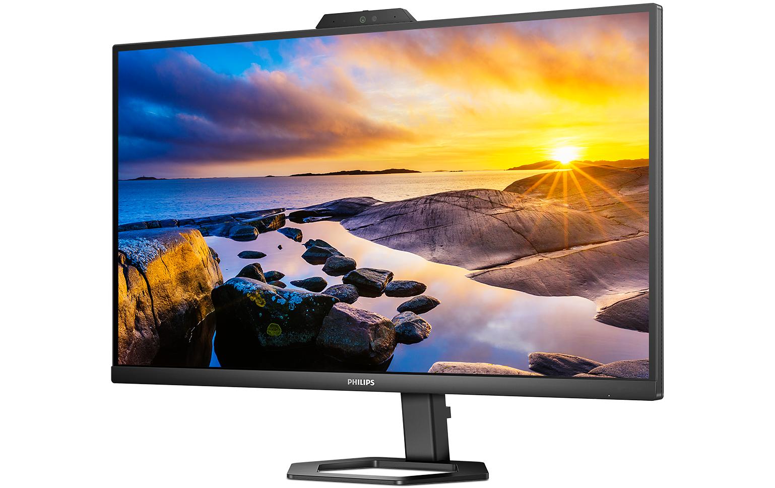 Philips 27E1N5600HE/00 – Monitor, 27", IPS, 75 Hz, 300 cd/m², Webcam, USB-C, USB-Hub, Integrierte Lautsprecher