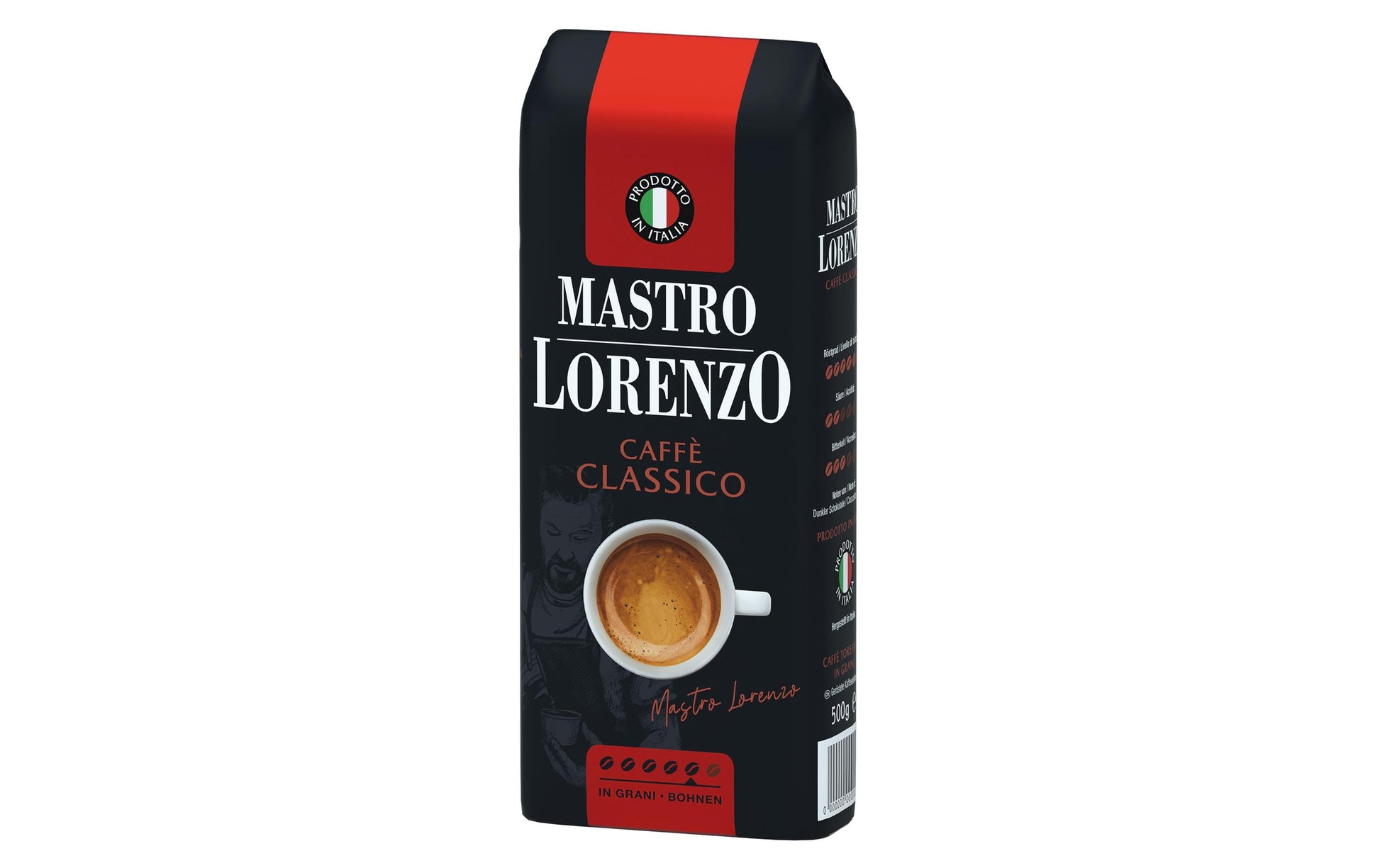 Mastro Lorenzo Classico – Kaffeebohnen – Café Crème, 500 g