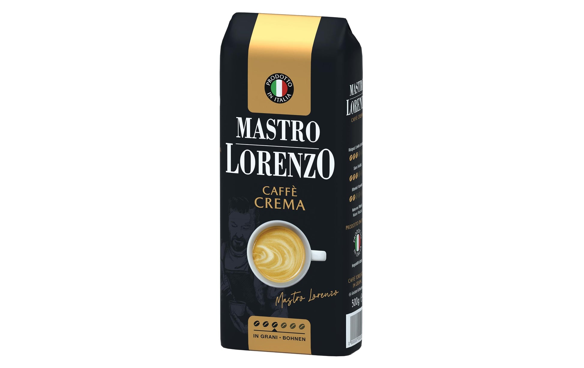 Mastro Lorenzo Crema – Kaffeebohnen – Café Crème, 500 g