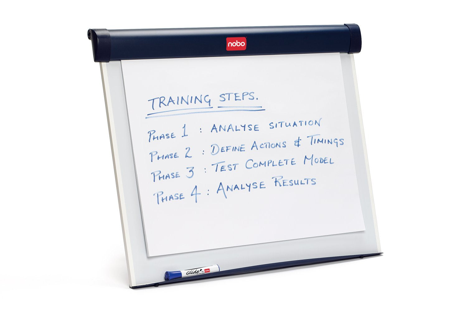 Nobo Barracuda Tisch-Flipchart, magnetisch – 67,5 × 55 cm