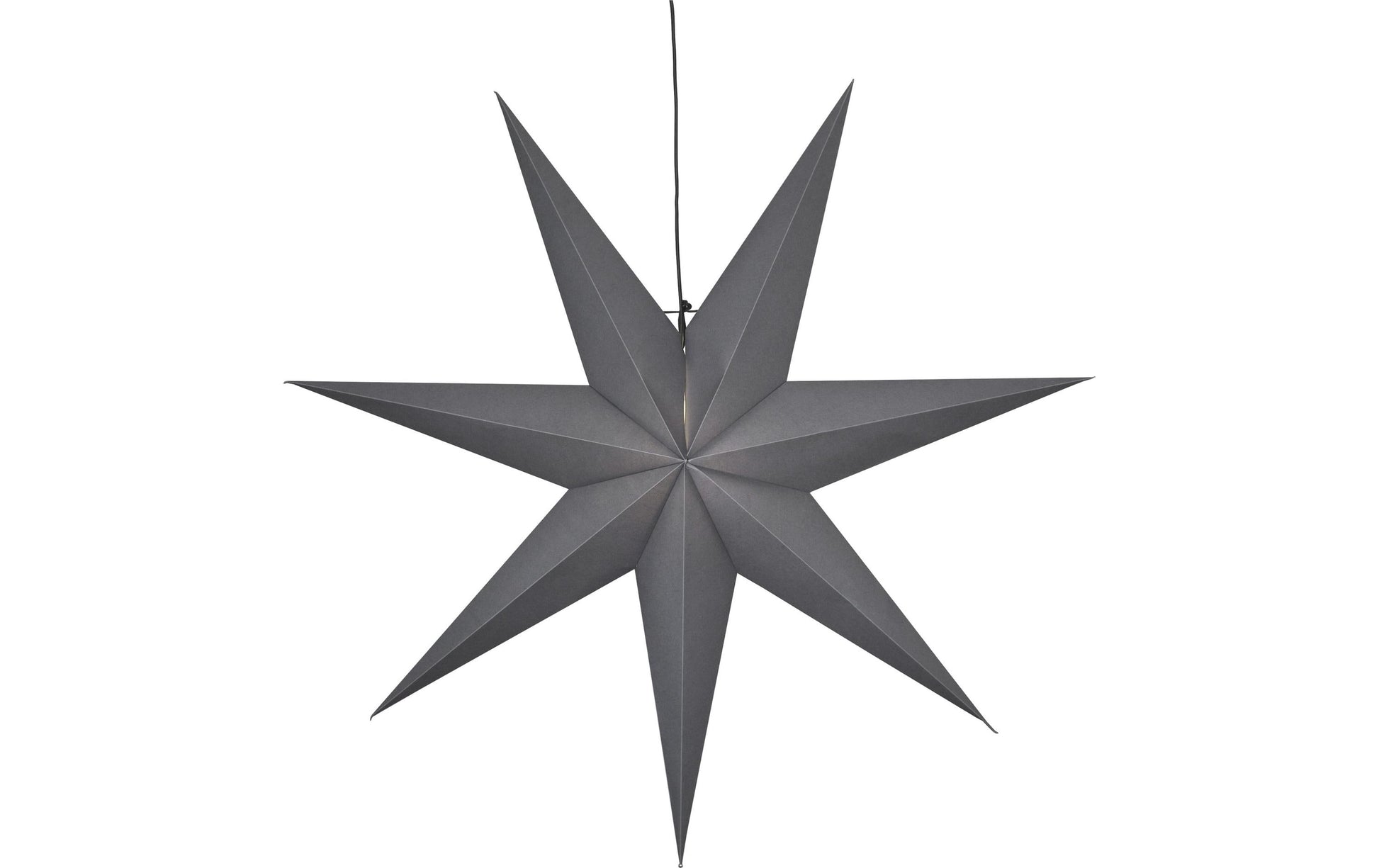 Star Trading Stern – 100 × 100 × 21 cm – Papier, grau