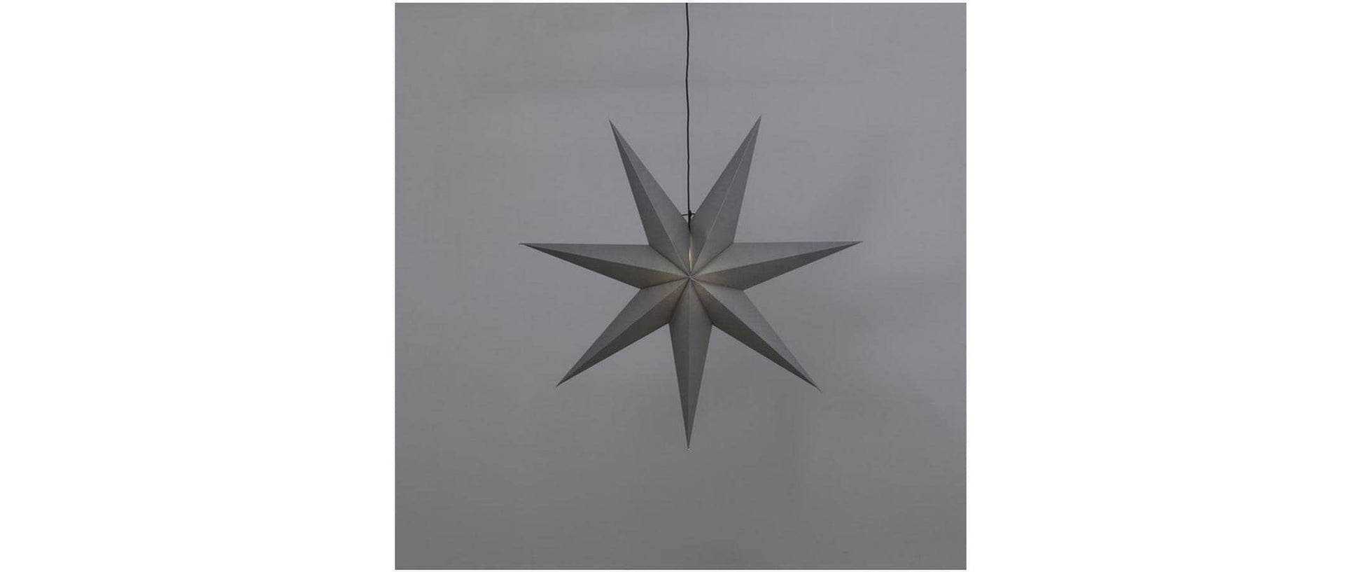 Star Trading Stern – 100 × 100 × 21 cm – Papier, grau