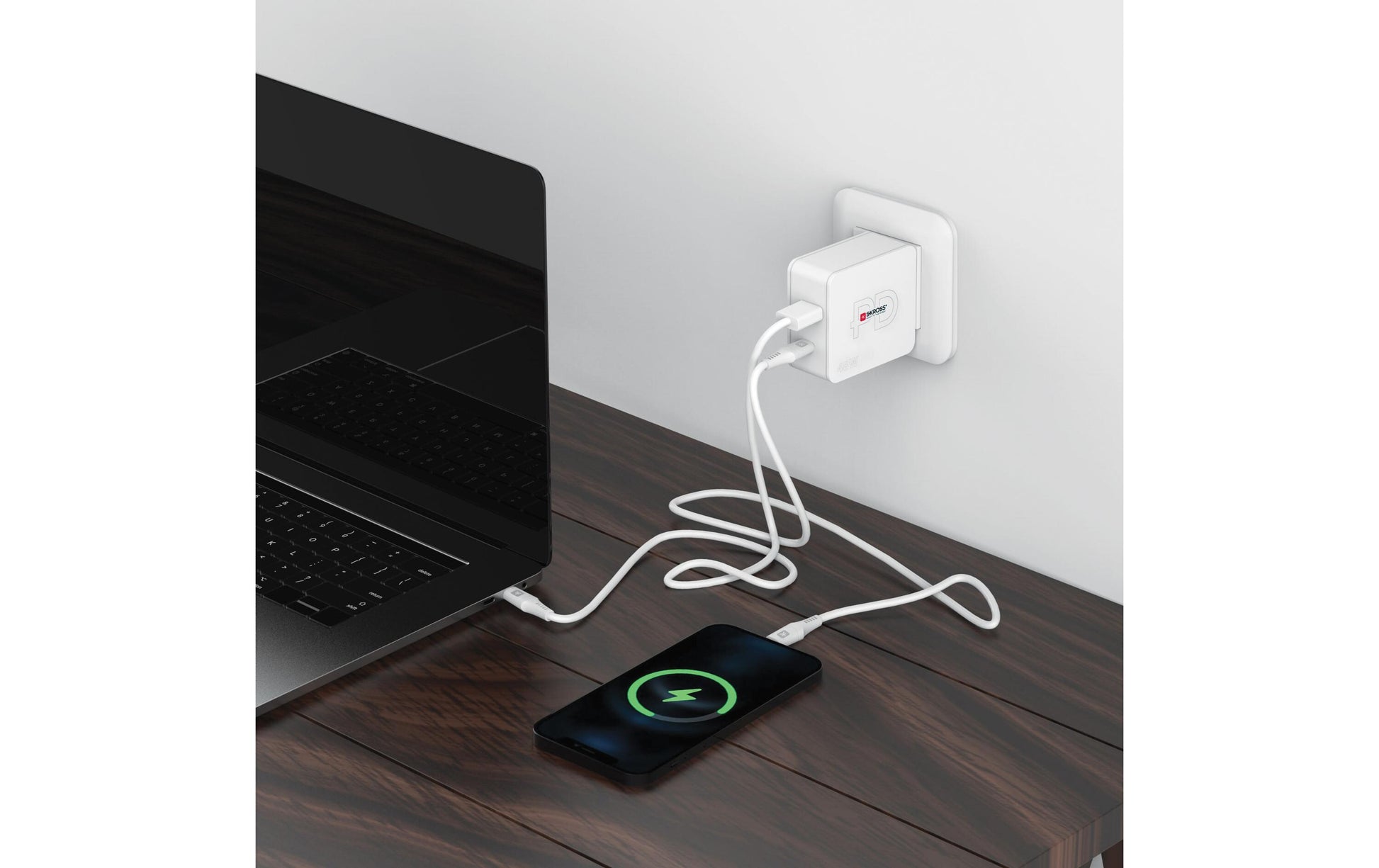 SKROSS Multipower 2 Pro+ Netzteil (EU) – 1× USB-C + 1× USB-A, PD