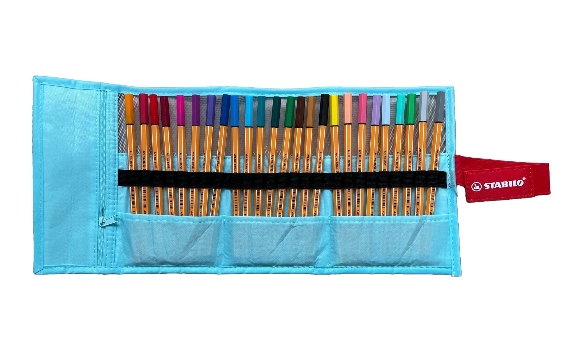 STABILO Fineliner – 25er-Set 0,4 mm – 25 Farben, sortiert