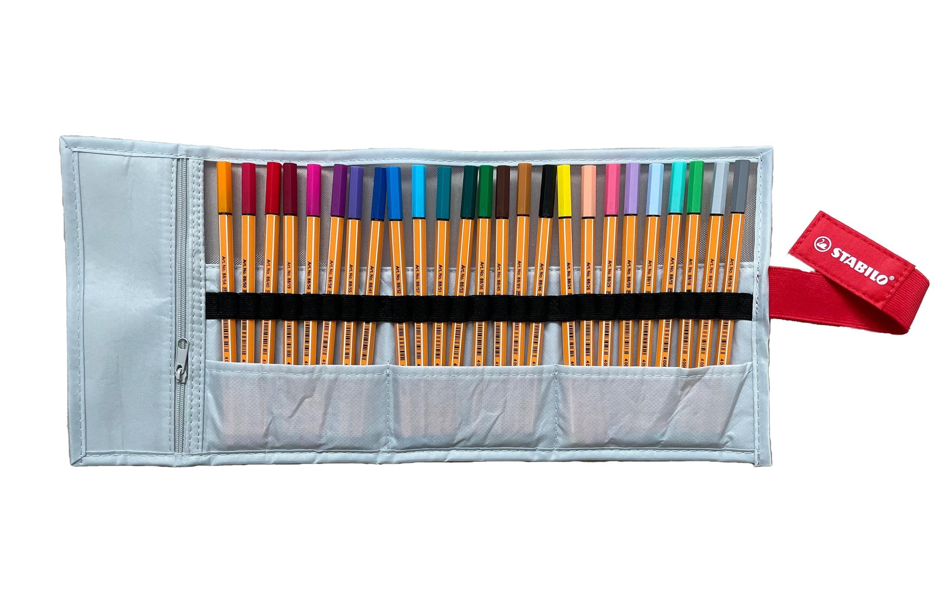 STABILO Fineliner – 25er-Set – 0,4 mm – 25 Farben, sortiert
