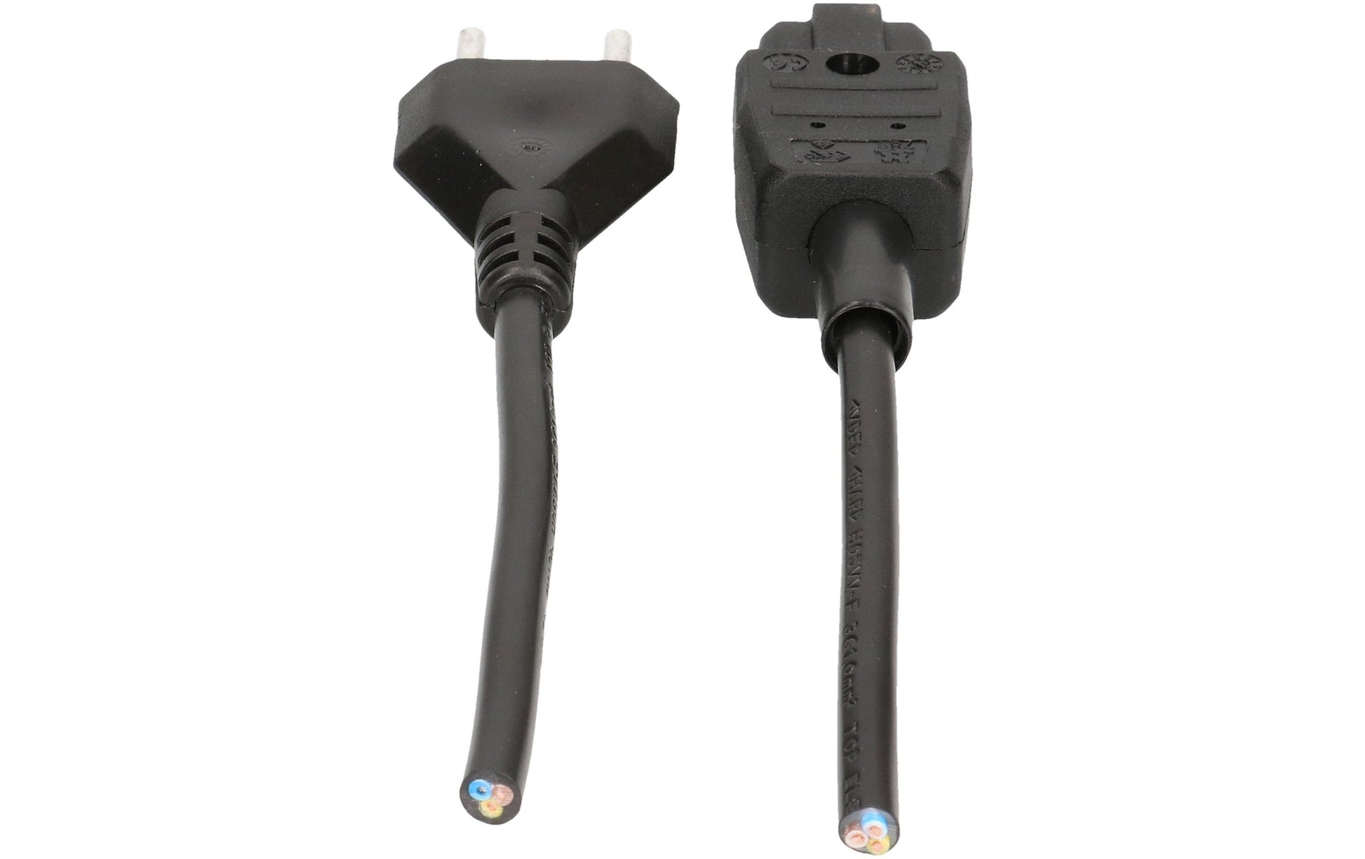 Max Hauri AG Max Hauri Netzkabel – T12–IEC C15, 5 m, 3×1 mm², schwarz