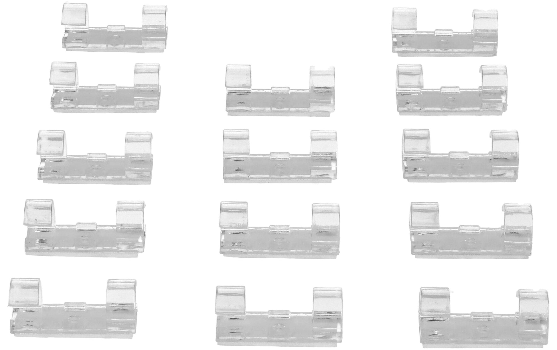 Max Hauri AG Max Hauri Kabelhalter, selbstklebend, Ø bis 10 mm, 14er-Pack – transparent