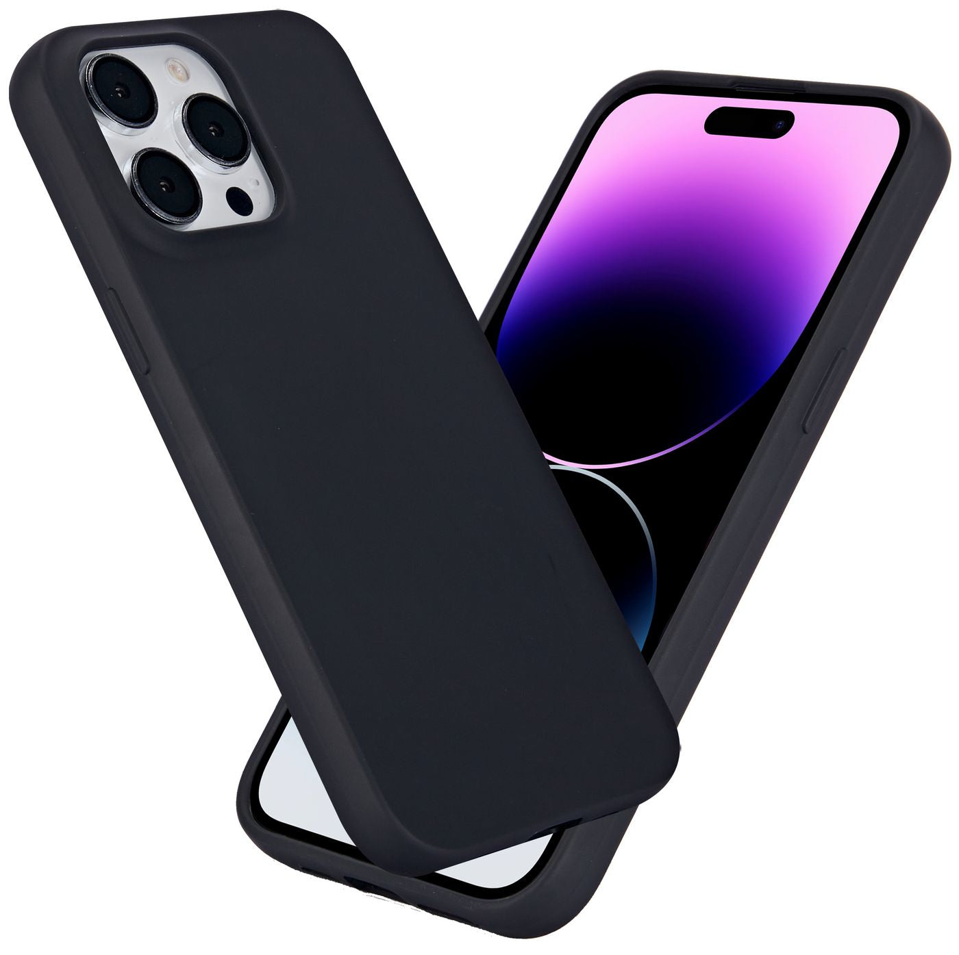 eSTUFF INFINITE (GRS) VIENNA Backcover – für Apple iPhone 15 Pro Max, TPU, schwarz