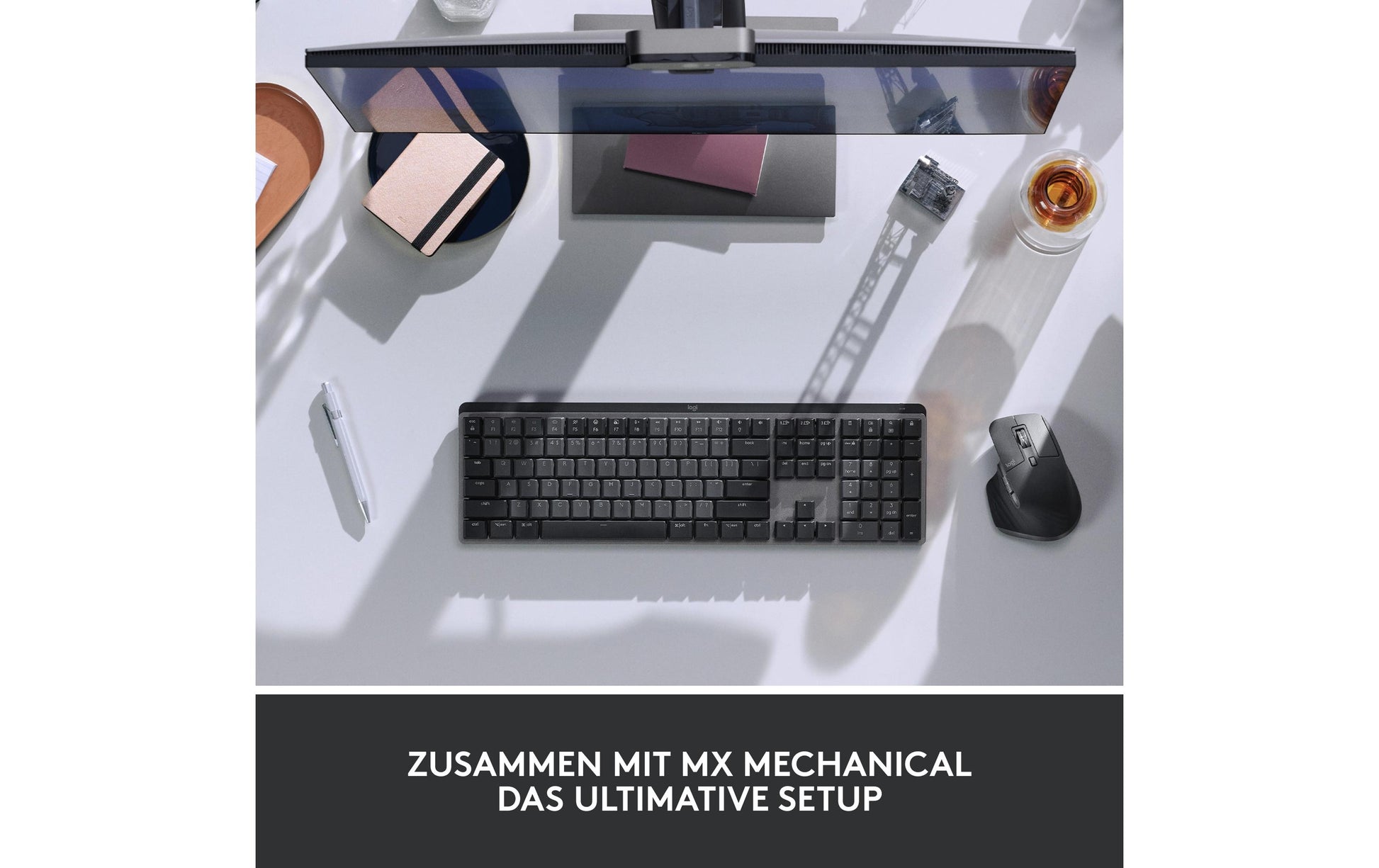 Logitech MX Master 3S Ergonomische Maus – kabellos, 7 Tasten, Easy-Switch, Batterieladeanzeige, Grau