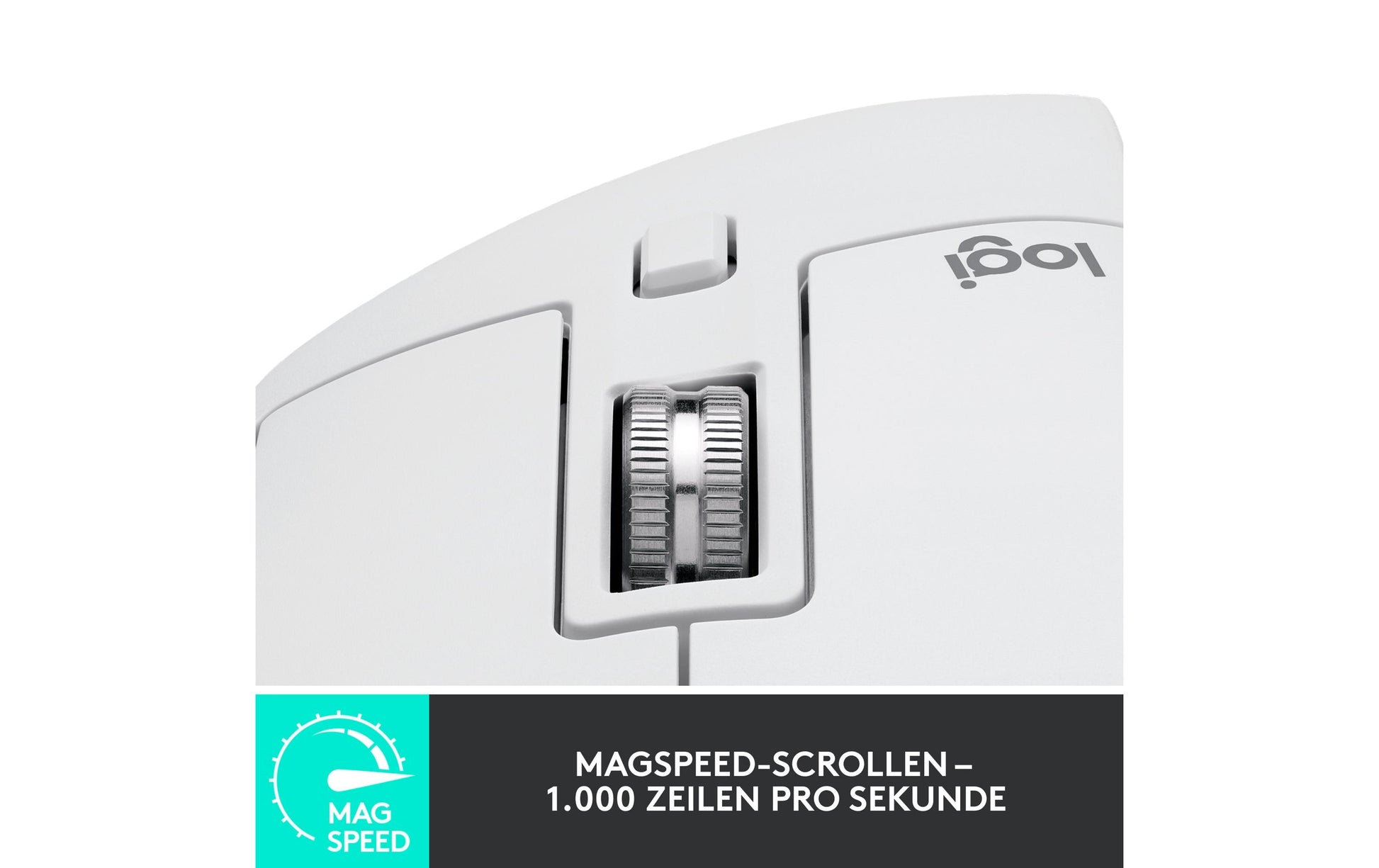 Logitech MX Master 3S Perform Blassgraue Maus – kabellos