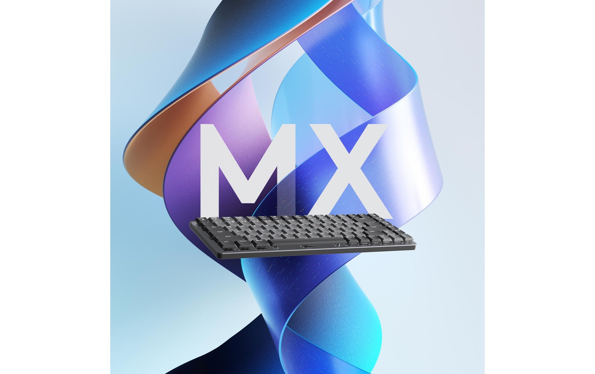 Logitech MX Mech Mini – Tastatur, kabellos (Bluetooth), CH-Layout (DE-CH), mechanisch, beleuchtet, Grau