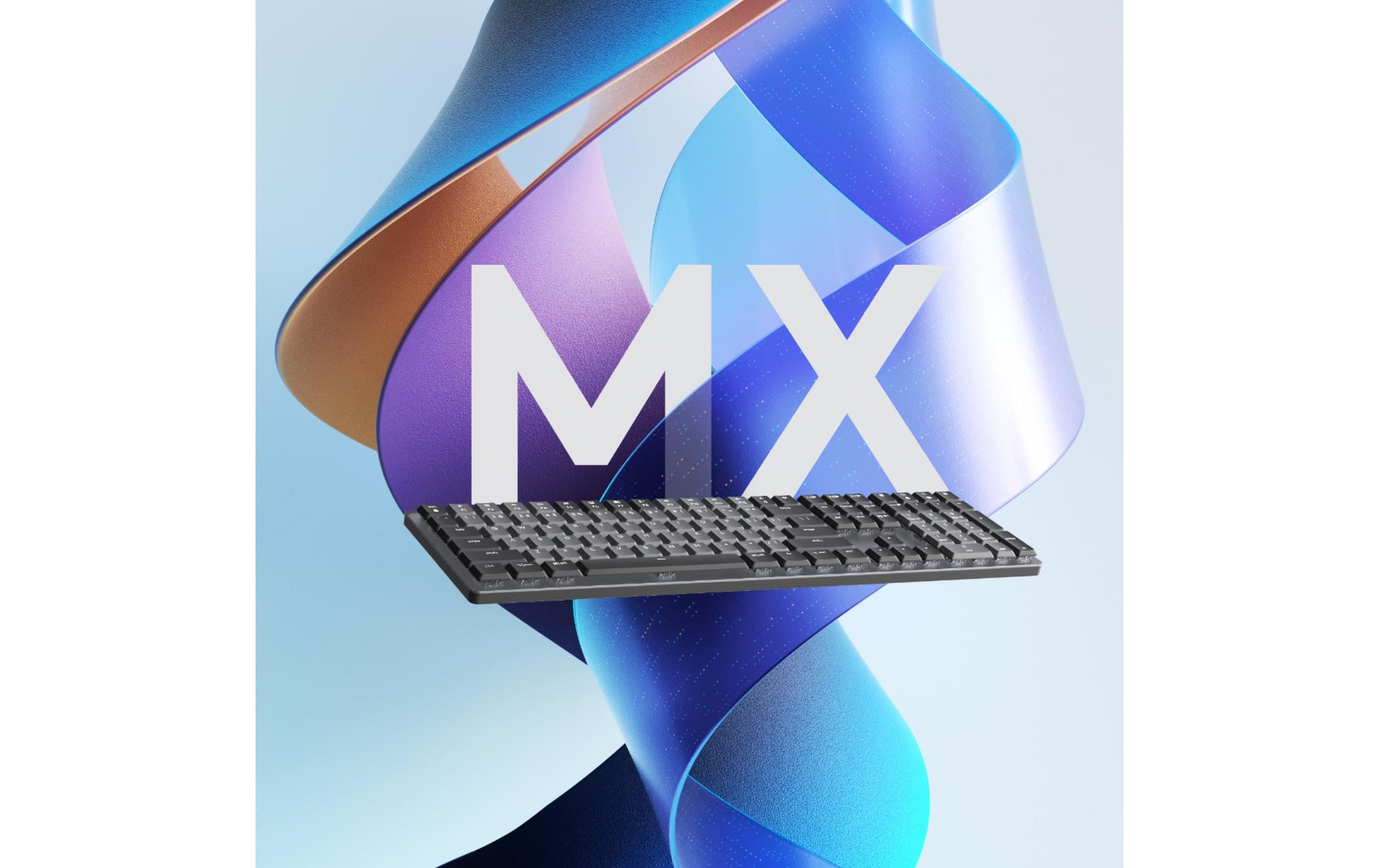 Logitech MX Mechanical – Tastatur, kabellos, CH-Layout (DE-CH), mechanisch, beleuchtet, Dunkelgrau