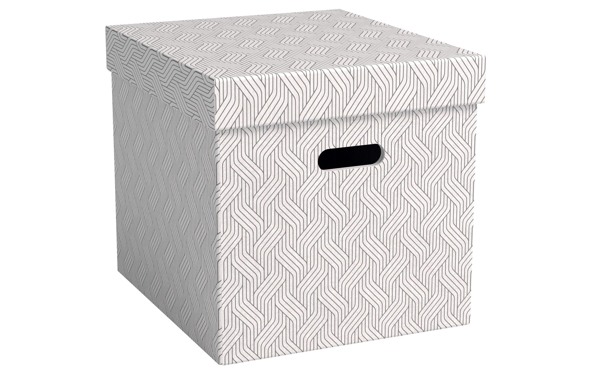 Leitz VON Aufbewahrungsbox 29 L – mit Tragegriff, mit Deckel, 320 × 315 × 365 mm, Weiss, Karton, 3er Pack