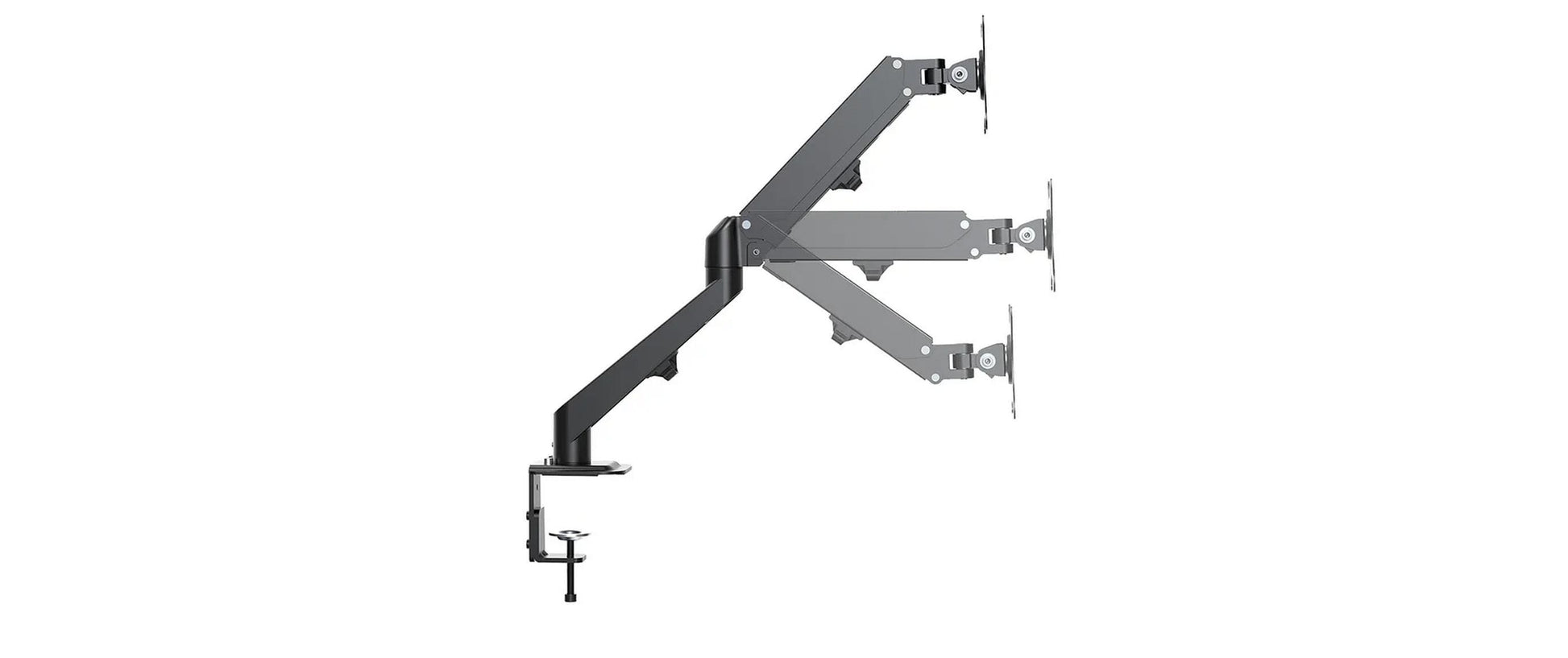 Neomounts DS70-700BL2 – Monitorarm, bis 27", neigbar, schwenkbar, schwarz