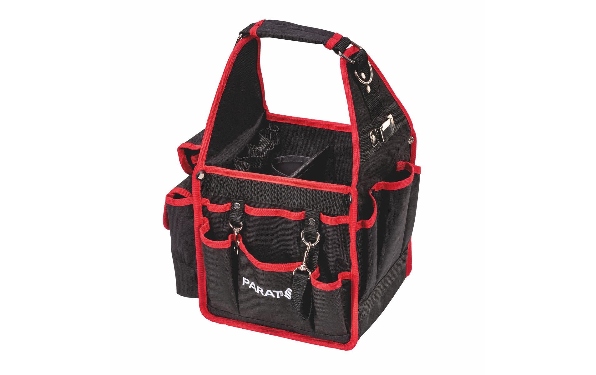 Parat Werkzeugtasche BASIC S, 215 × 235 × 400 mm, Kunststoff (Nylon), schwarz/rot