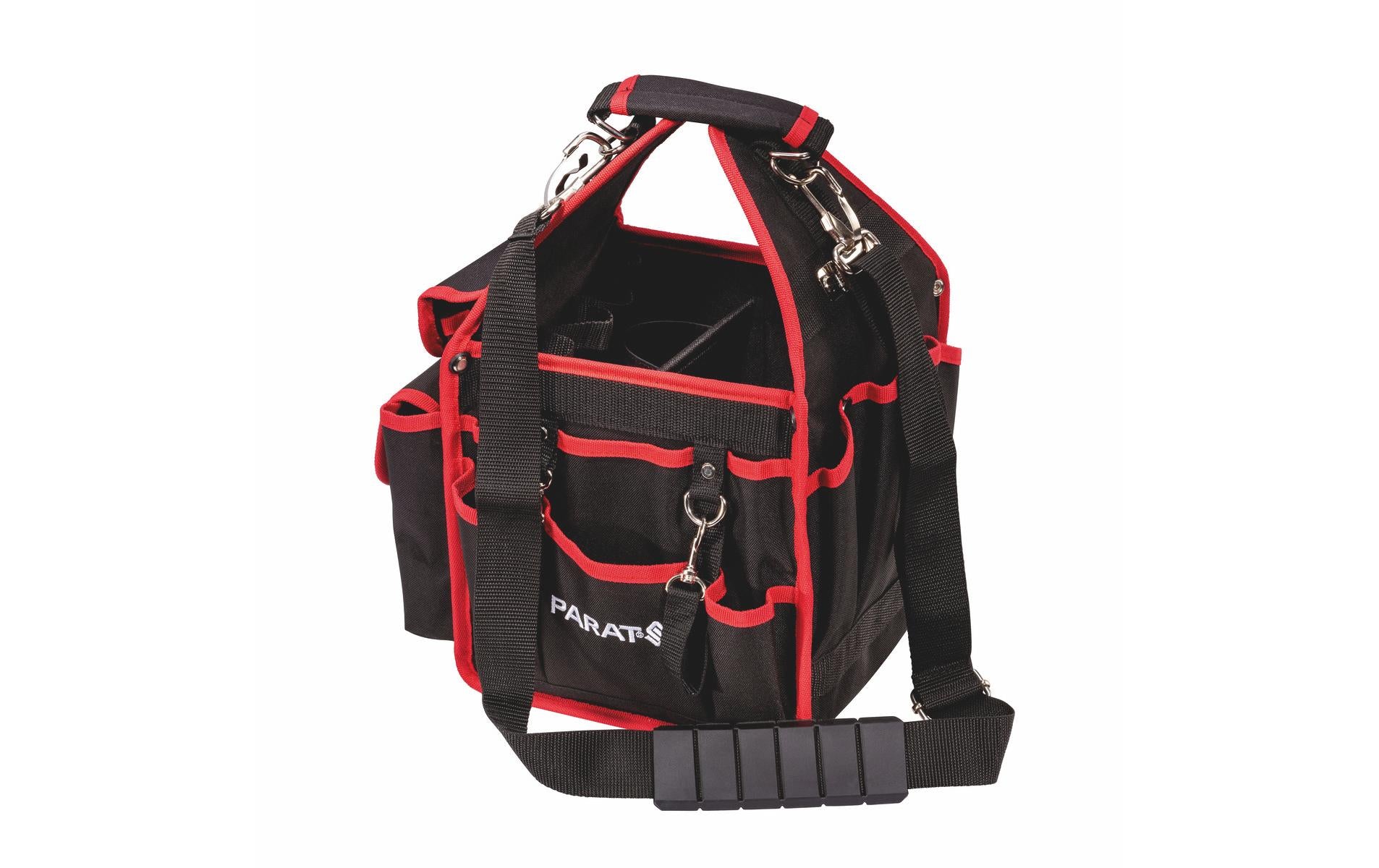 Parat Werkzeugtasche BASIC S, 215 × 235 × 400 mm, Kunststoff (Nylon), schwarz/rot